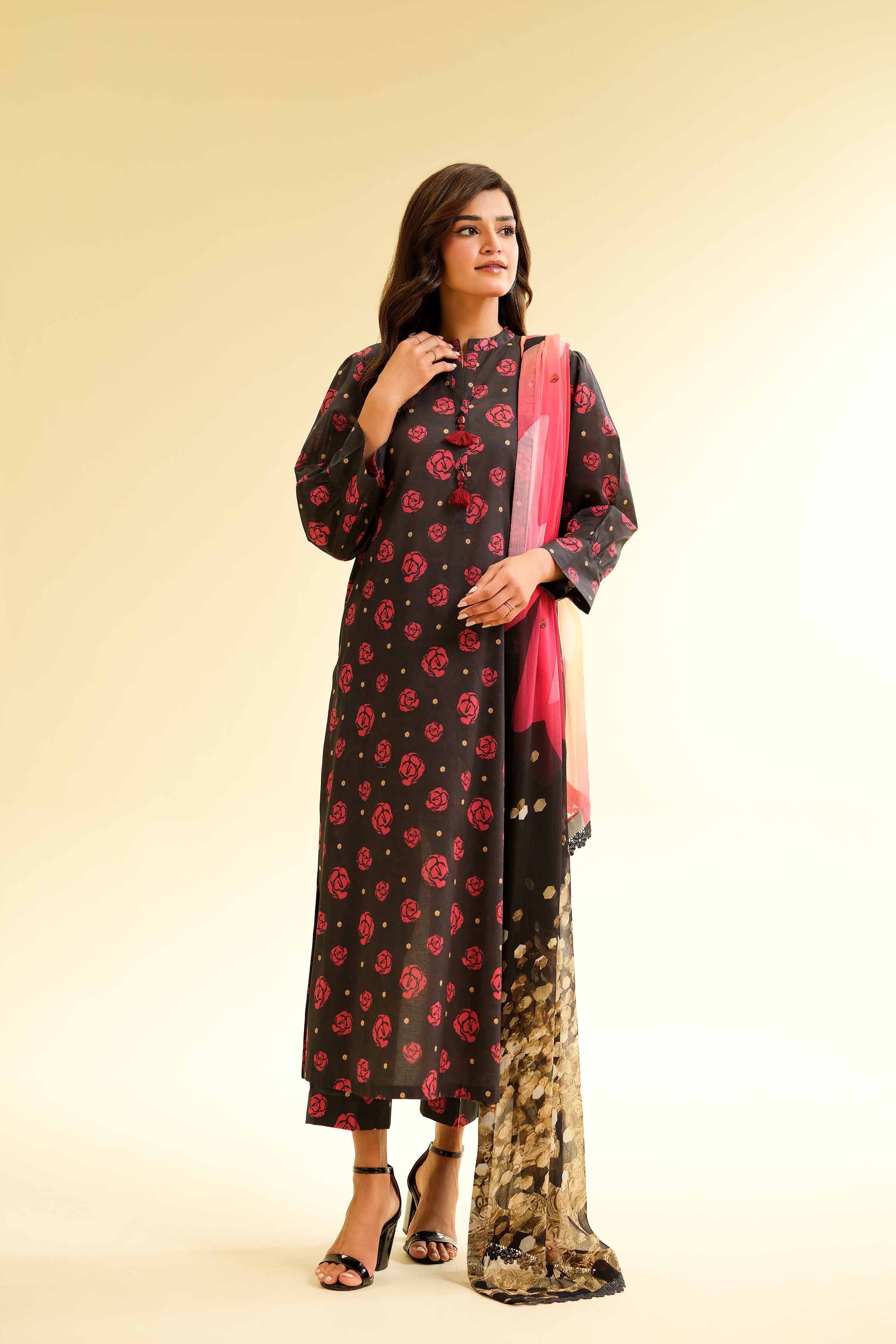 3 Piece - Printed Suit - 42501493 for Women - Unstitched Collection | Nishat | Shop Online