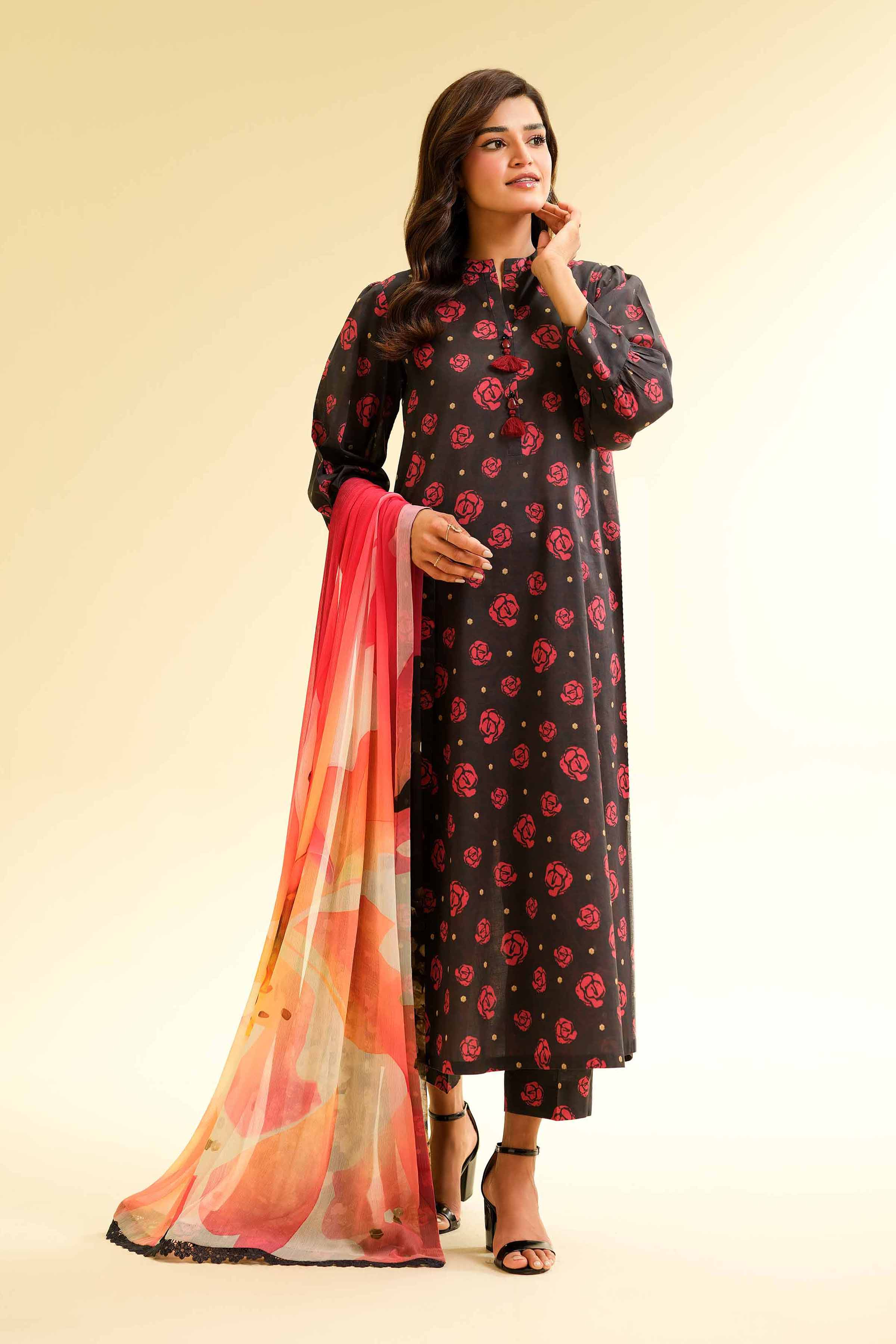 3 Piece - Printed Suit - 42501493 for Women - Unstitched Collection | Nishat | Shop Online