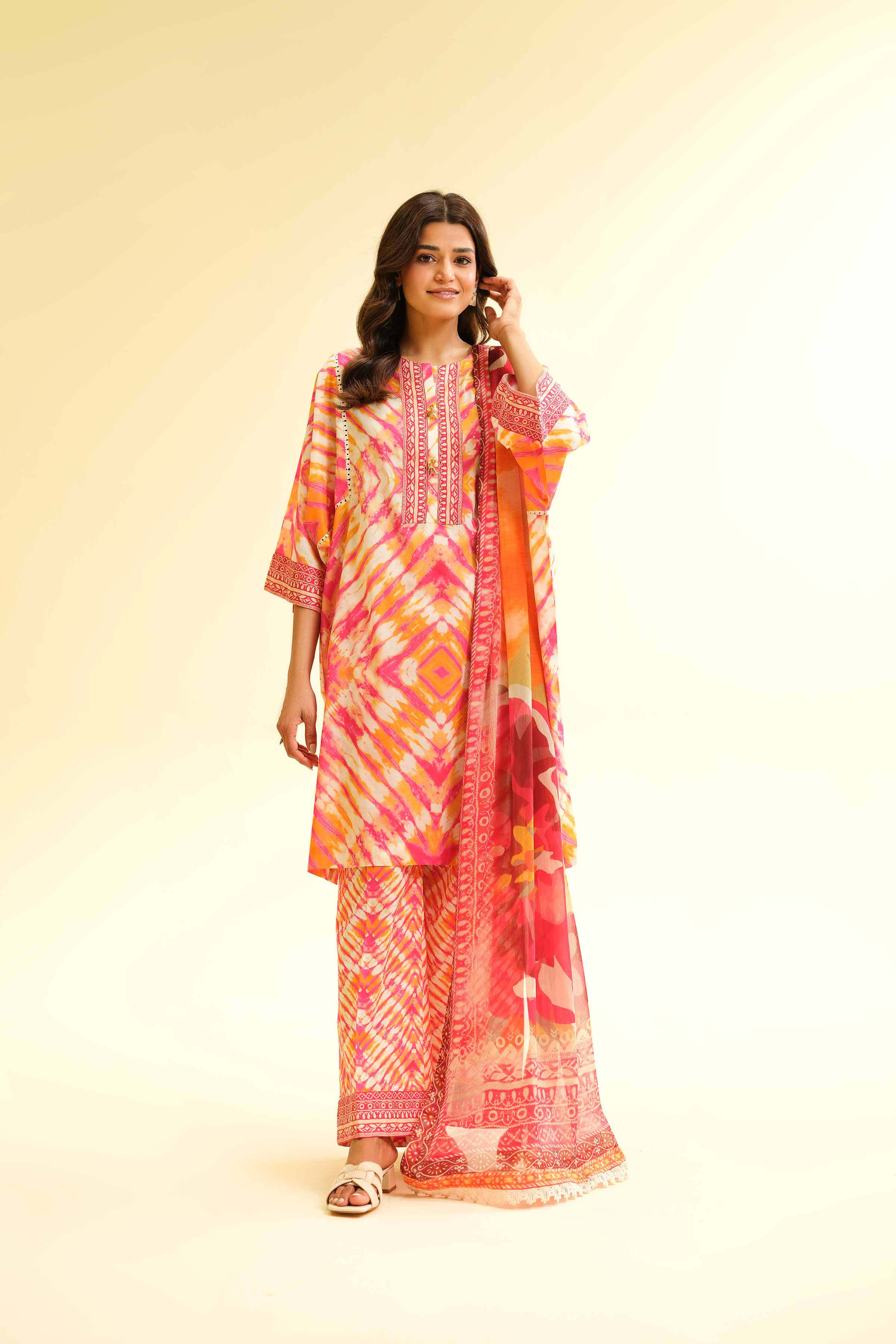 3 Piece - Printed Suit - 42501494 for Women - Unstitched Collection | Nishat | Shop Online