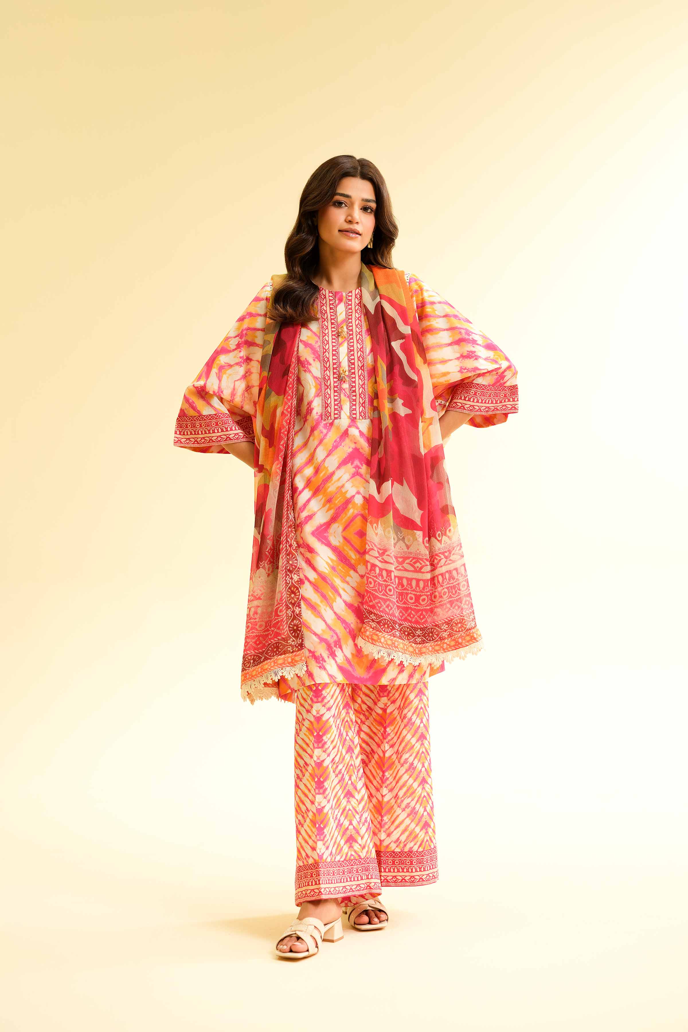 3 Piece - Printed Suit - 42501494 for Women - Unstitched Collection | Nishat | Shop Online