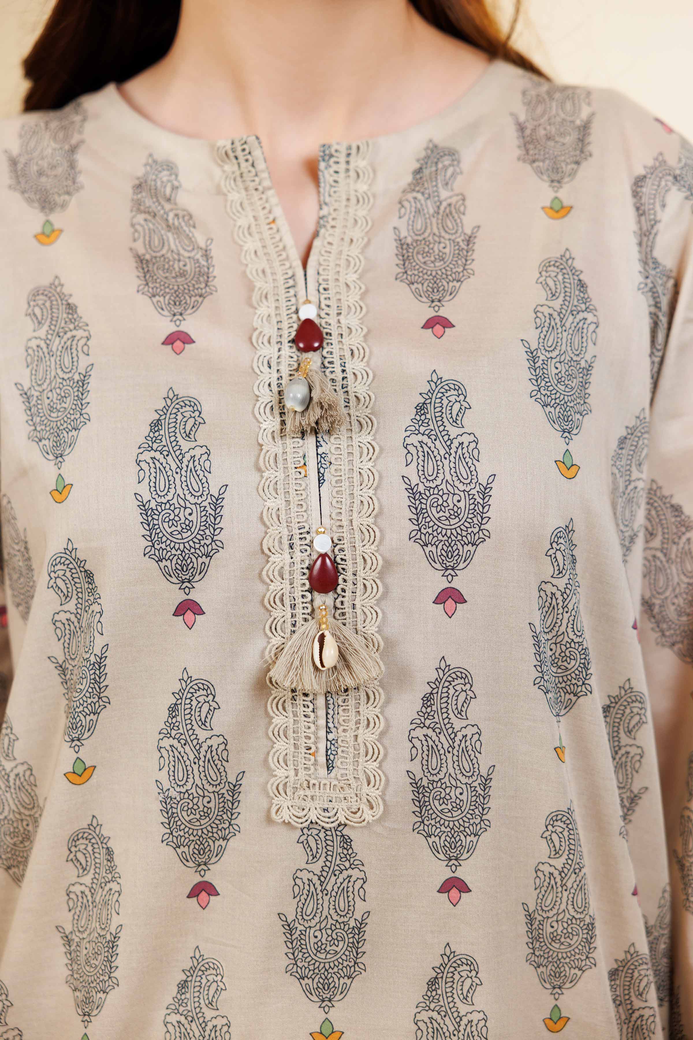 3 Piece - Printed Embroidered Suit - 42501496 for Women - Unstitched Collection | Nishat | Shop Online