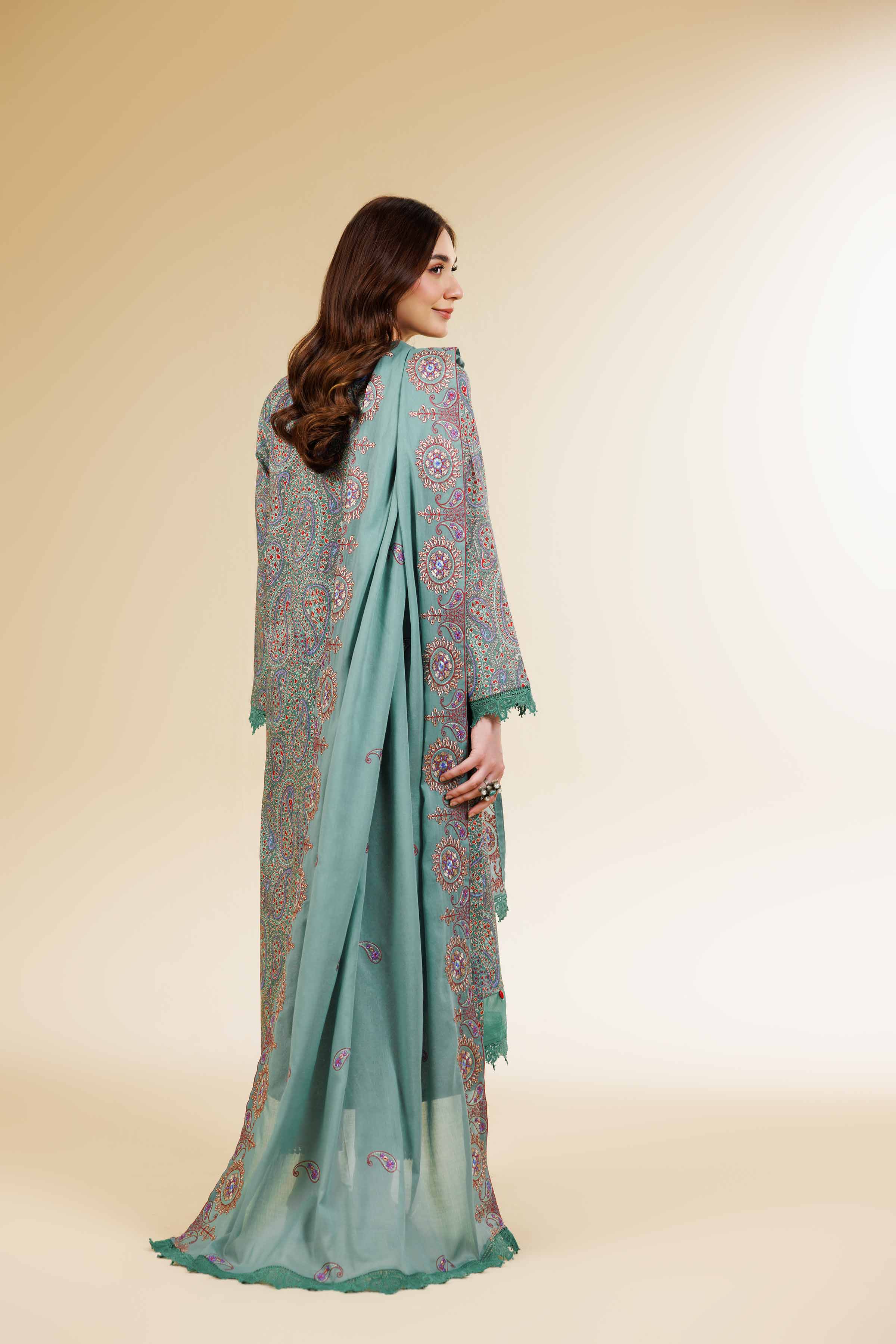 3 Piece - Printed Embroidered Suit - 42501497 for Women - Unstitched Collection | Nishat | Shop Online