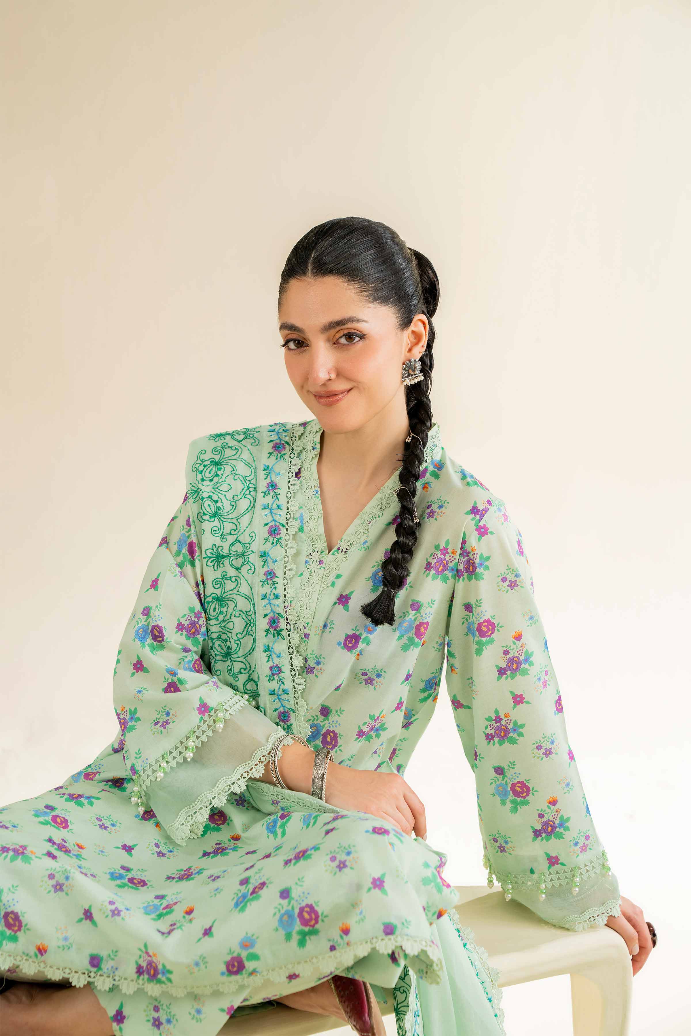 3 Piece - Printed Embroidered Suit - 42501498 for Women - Unstitched Collection | Nishat | Shop Online