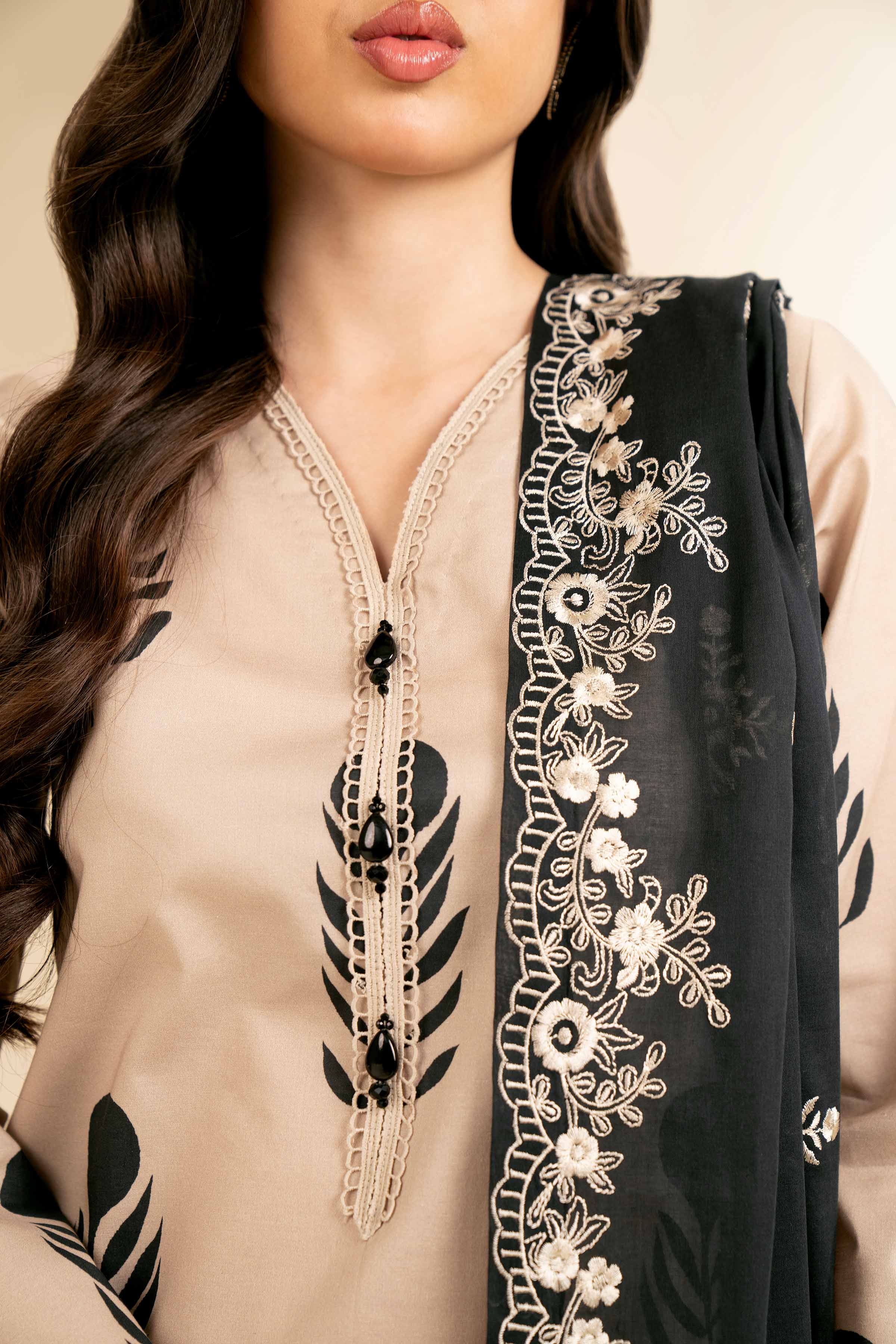 3 Piece - Printed Embroidered Suit - 42501500 for Women - Unstitched Collection | Nishat | Shop Online