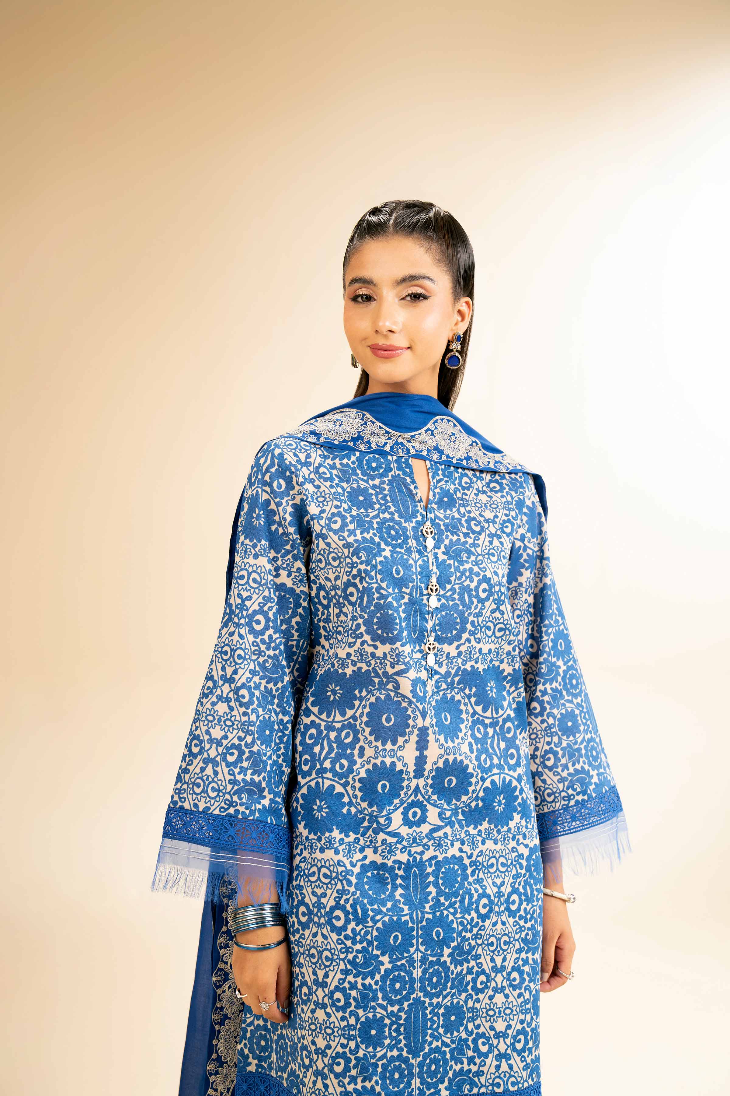 3 Piece - Printed Embroidered Suit - 42501501 for Women - Unstitched Collection | Nishat | Shop Online