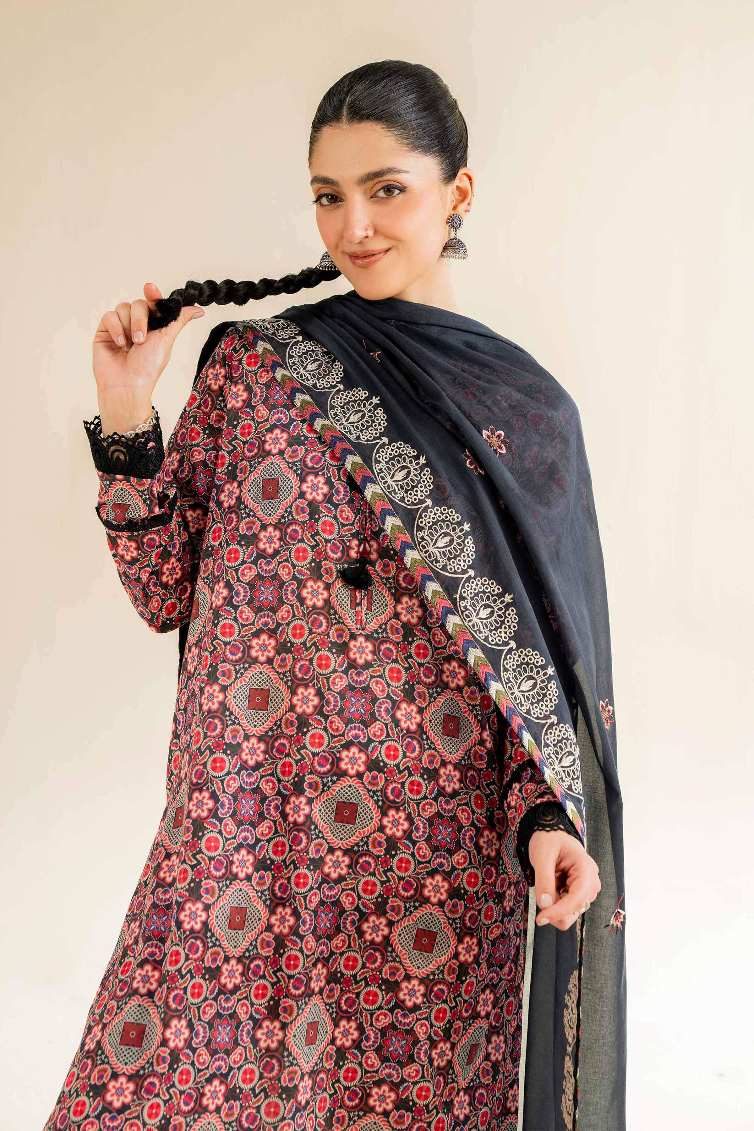 3 Piece - Printed Embroidered Suit - 42501502 for Women - Unstitched Collection | Nishat | Shop Online