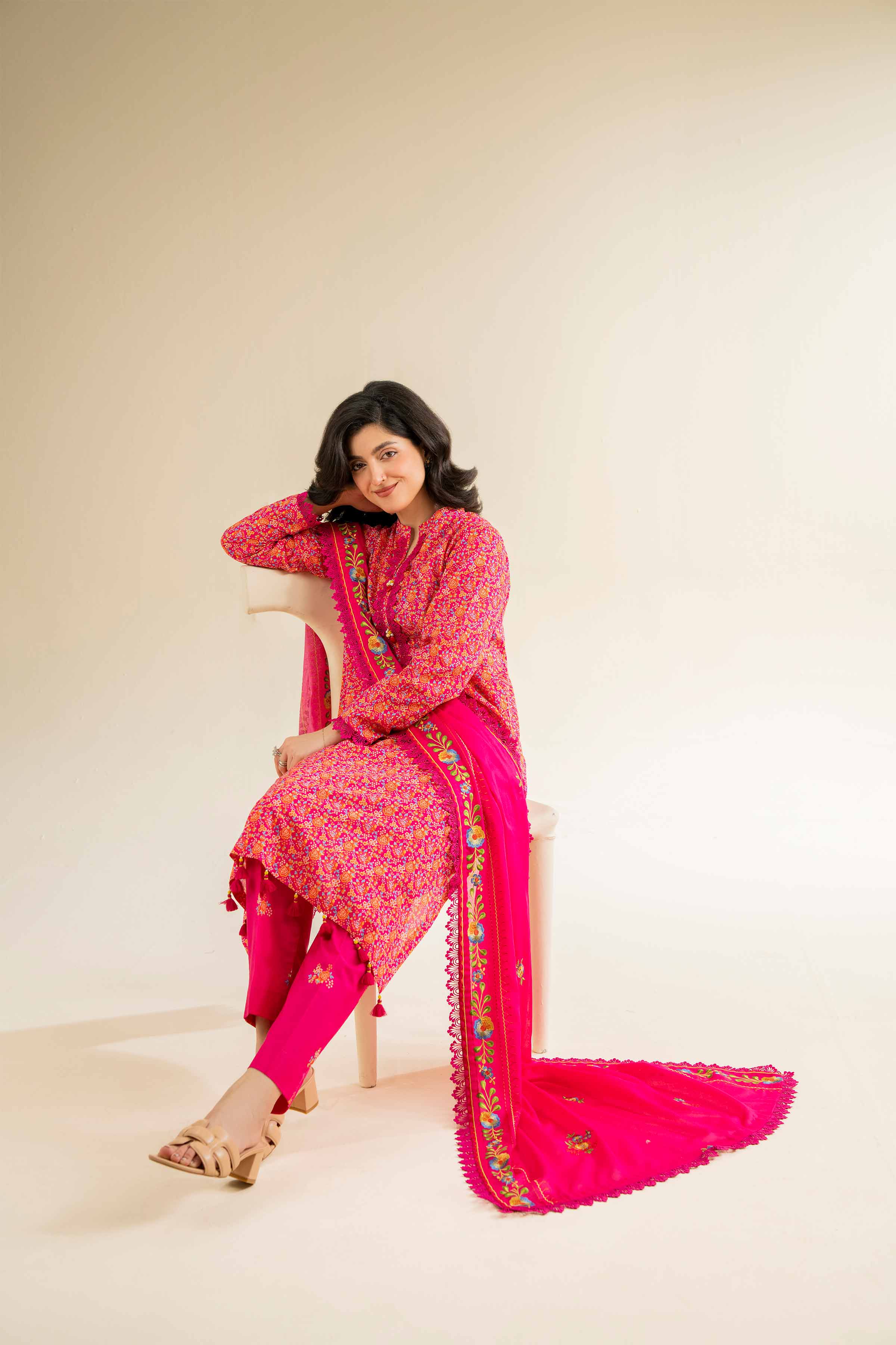 3 Piece - Printed Embroidered Suit - 42501503 for Women - Unstitched Collection | Nishat | Shop Online