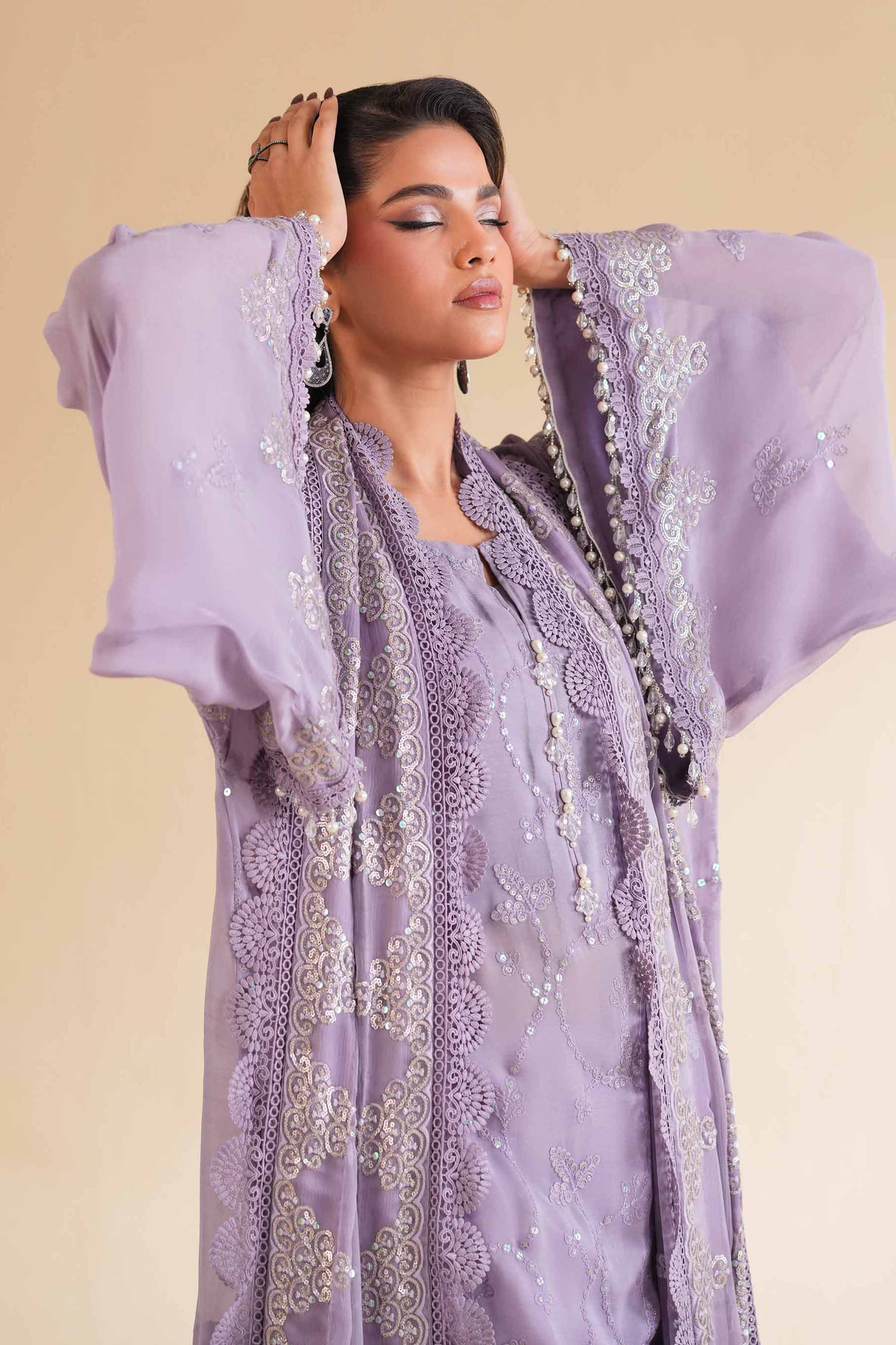 3 Piece - Dyed Embroidered Suit - 42501512 for Women - Unstitched Collection | Nishat | Shop Online
