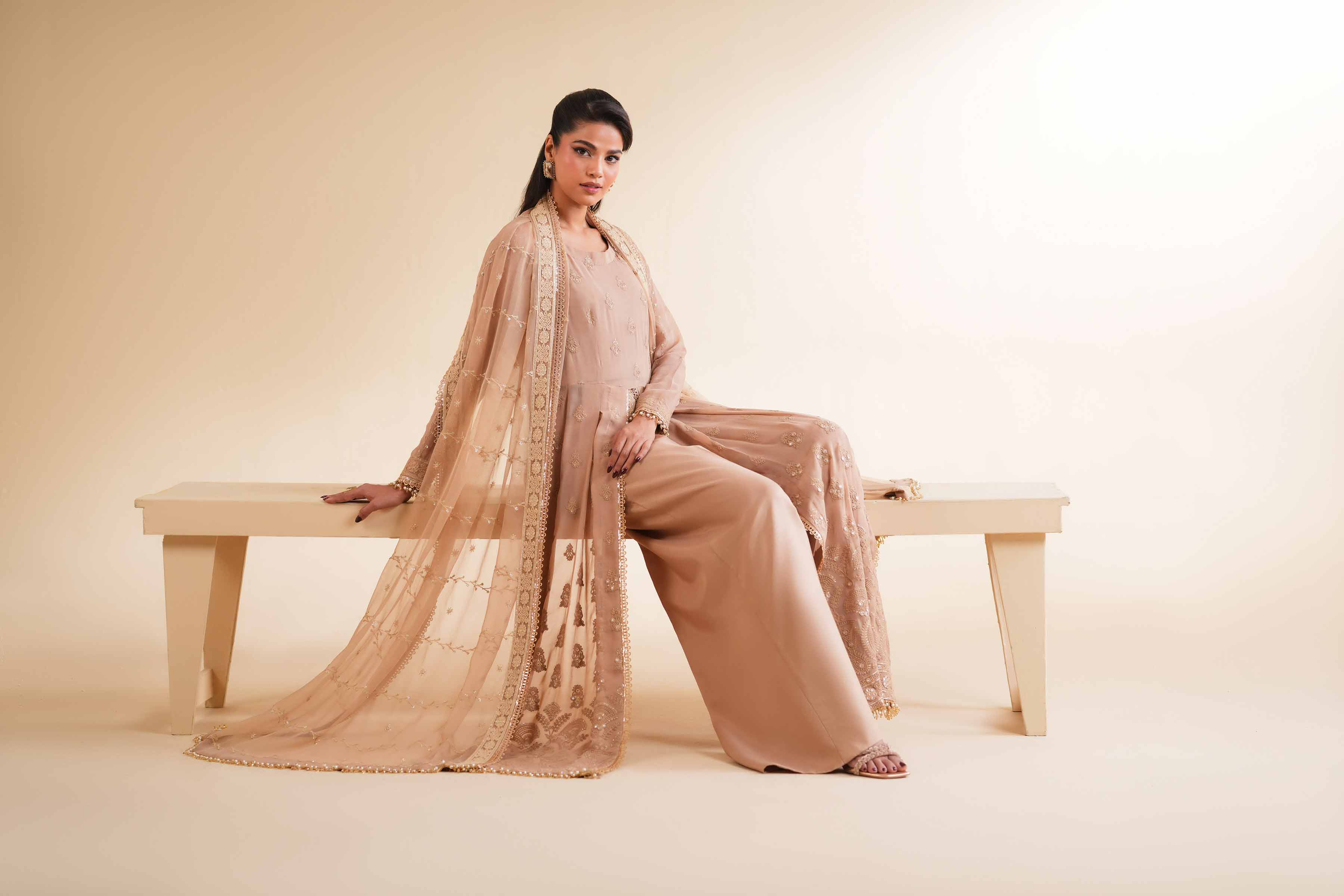 3 Piece - Dyed Embroidered Suit - 42501513 for Women - Unstitched Collection | Nishat | Shop Online