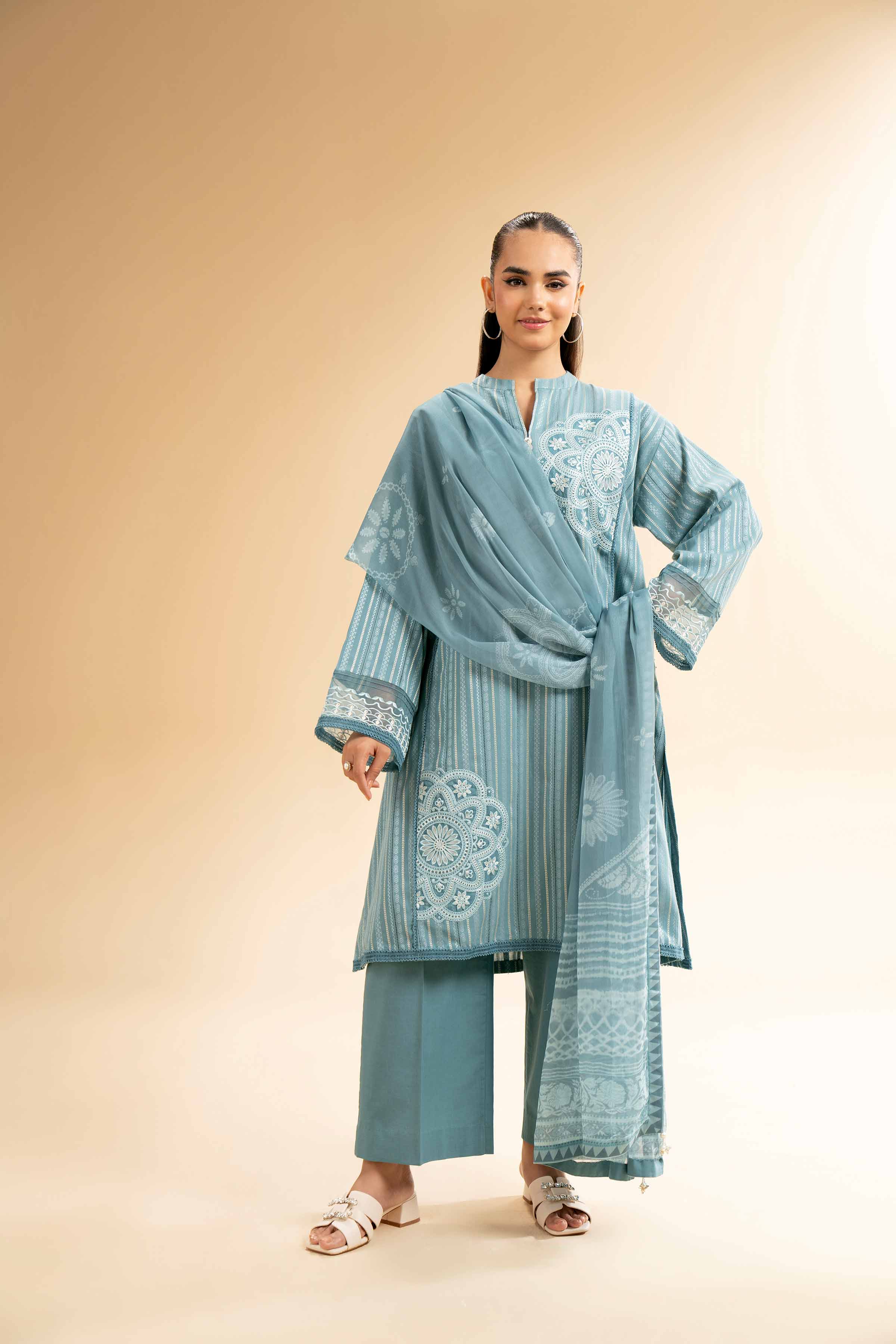 2 Piece - Digital Printed Suit - 42501517 for Women - Unstitched Collection | Nishat | Shop Online