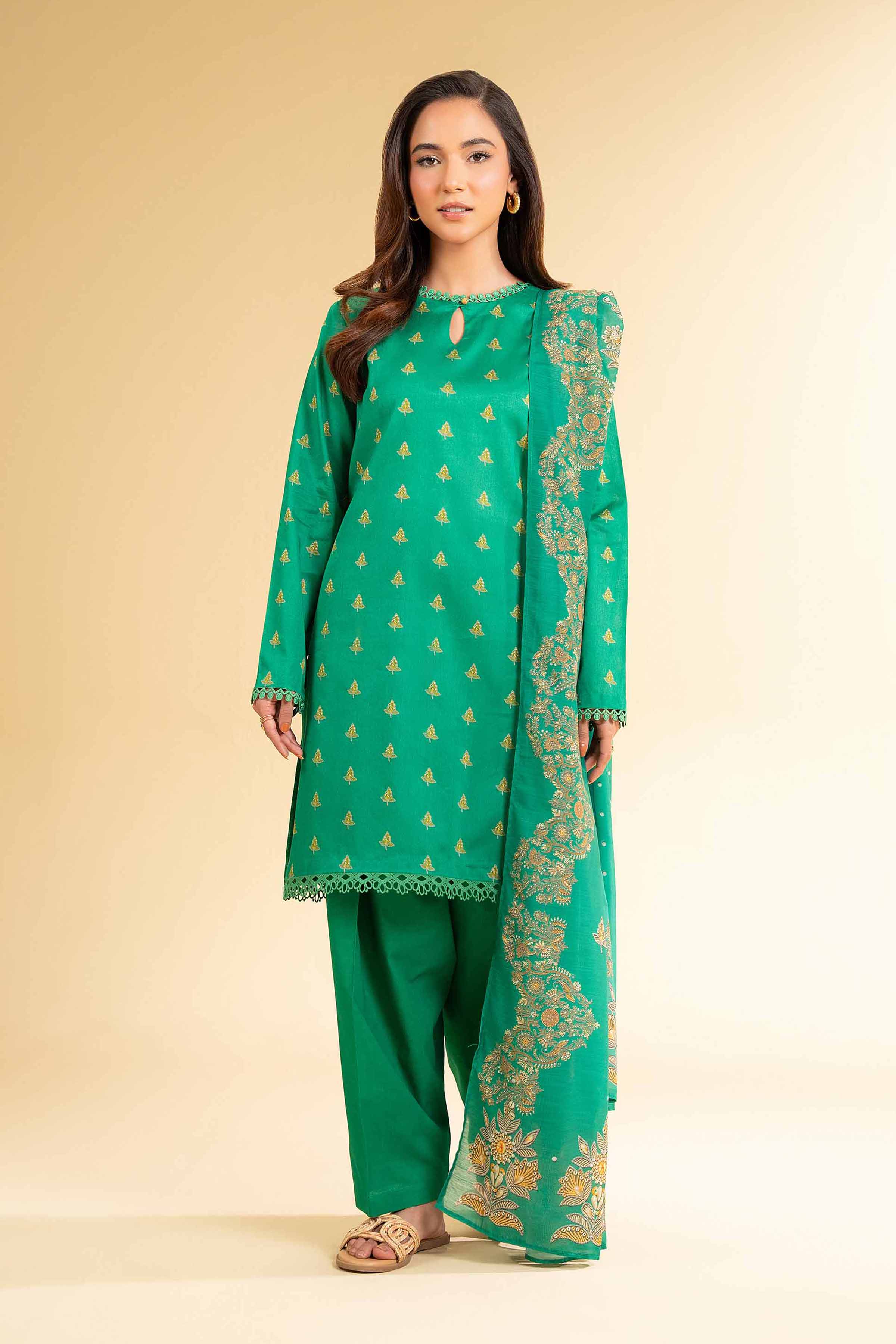 2 Piece - Digital Printed Suit - 42501525 for Women - Unstitched Collection | Nishat | Shop Online