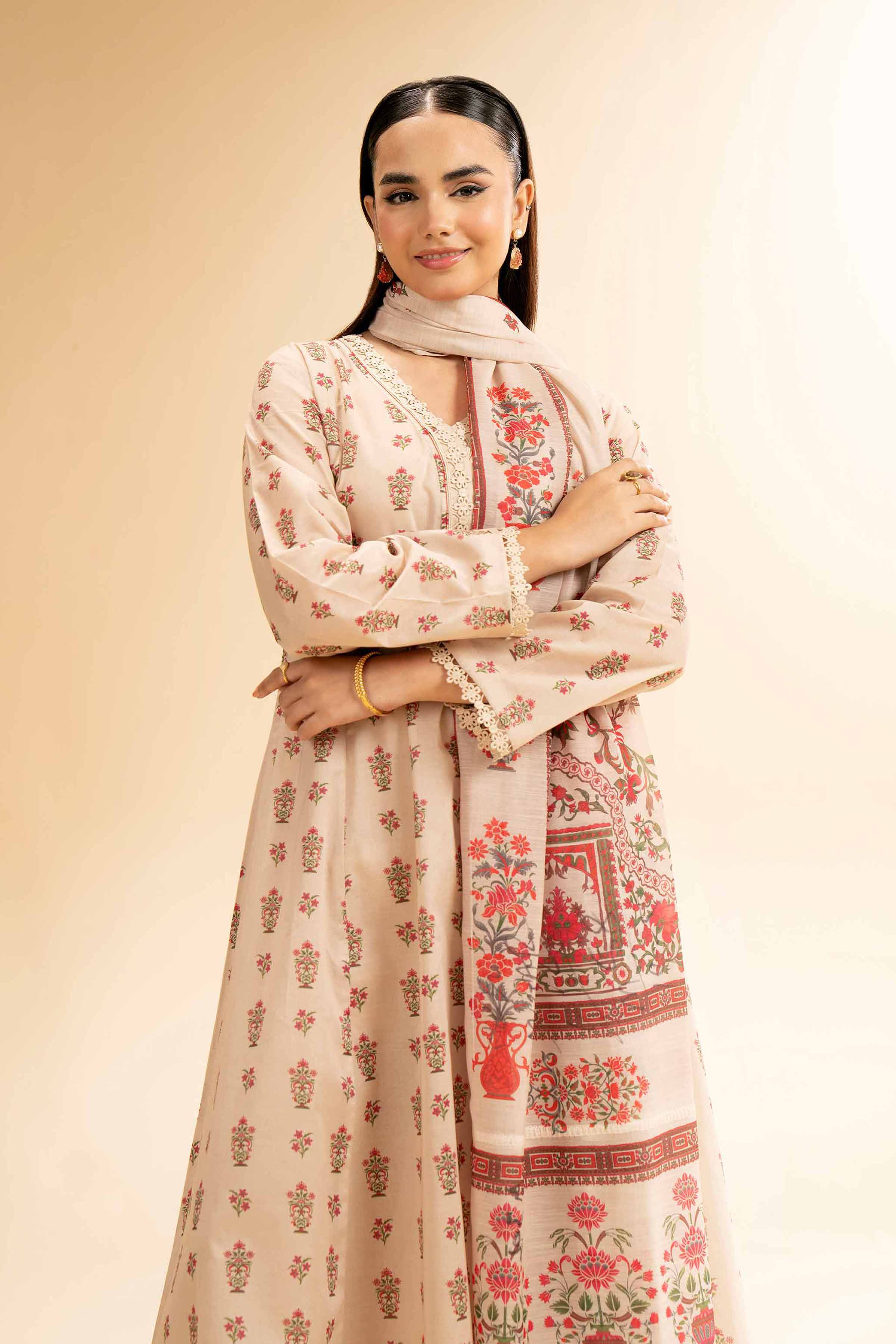 2 Piece - Digital Printed Suit - 42501526 for Women - Unstitched Collection | Nishat | Shop Online