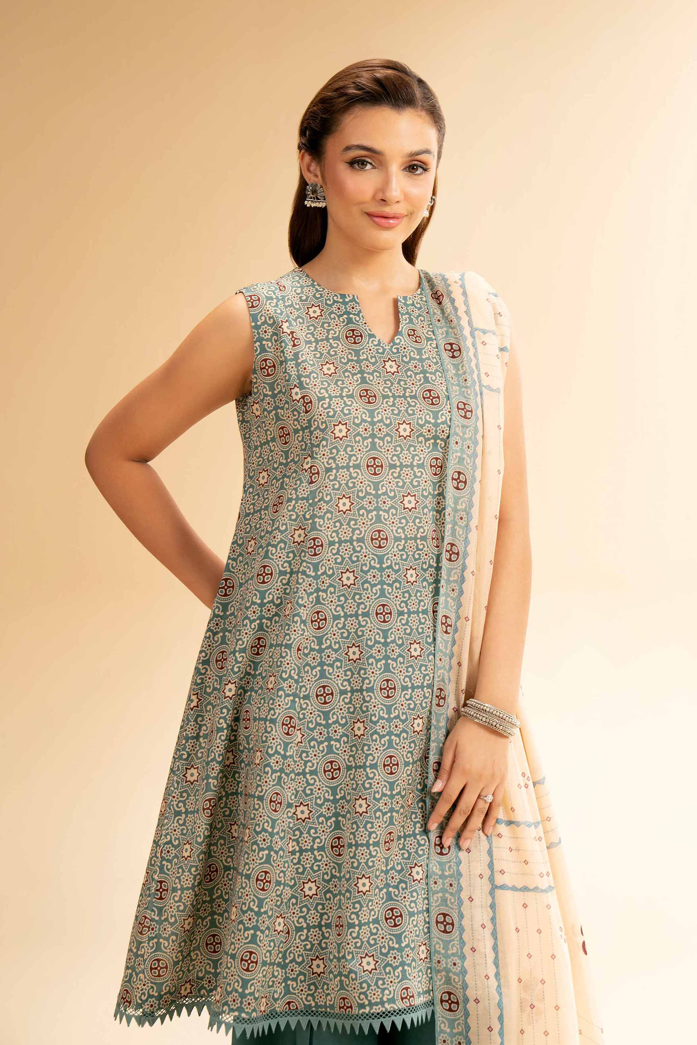 2 Piece - Printed Suit - 42501530 for Women - Unstitched Collection | Nishat | Shop Online