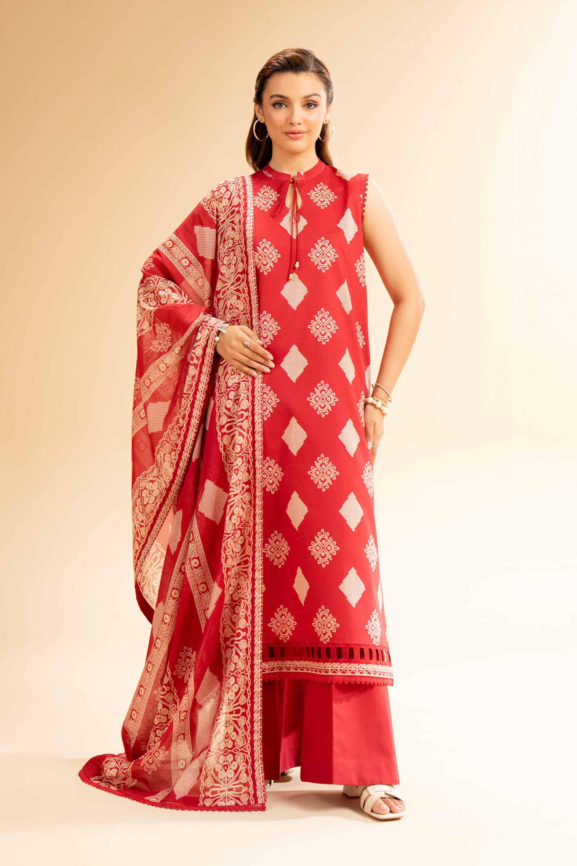 2 Piece - Printed Suit - 42501532 for Women - Unstitched Collection | Nishat | Shop Online