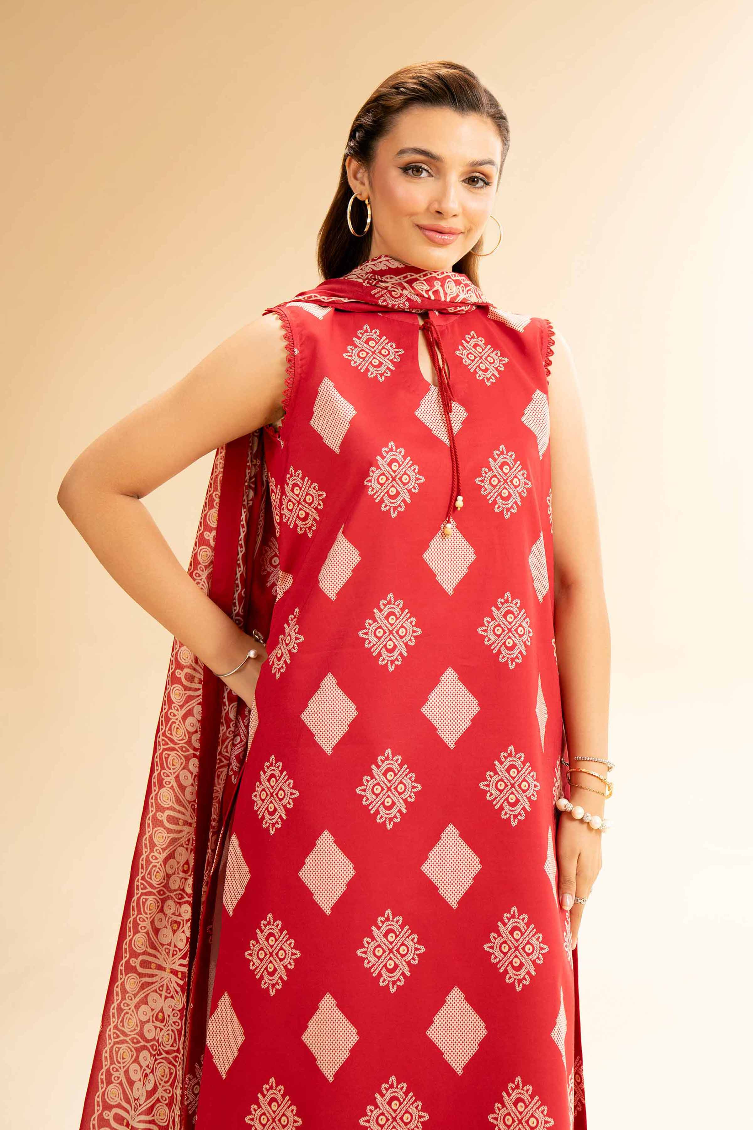 2 Piece - Printed Suit - 42501532 for Women - Unstitched Collection | Nishat | Shop Online