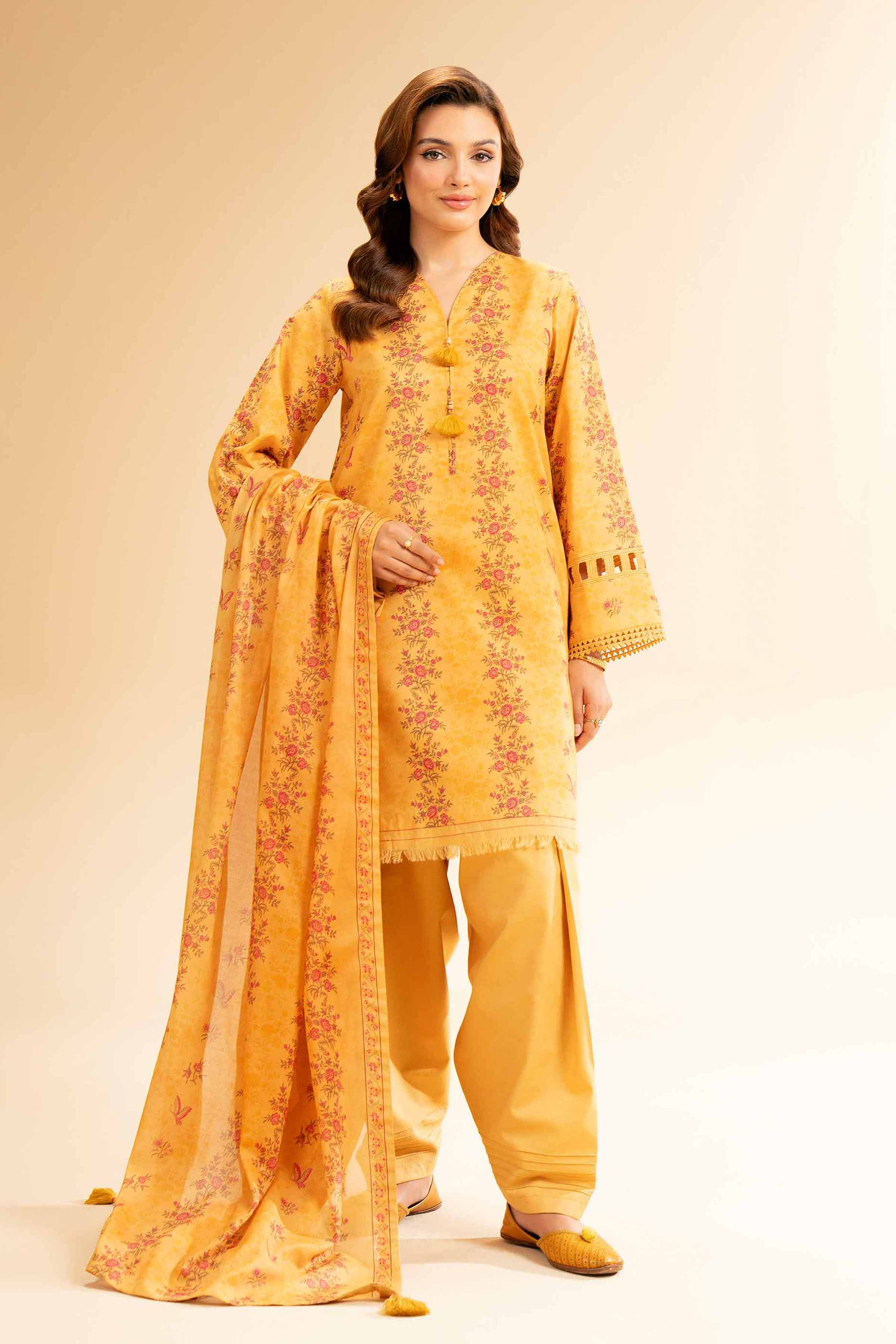 2 Piece - Printed Suit - 42501534 for Women - Unstitched Collection | Nishat | Shop Online