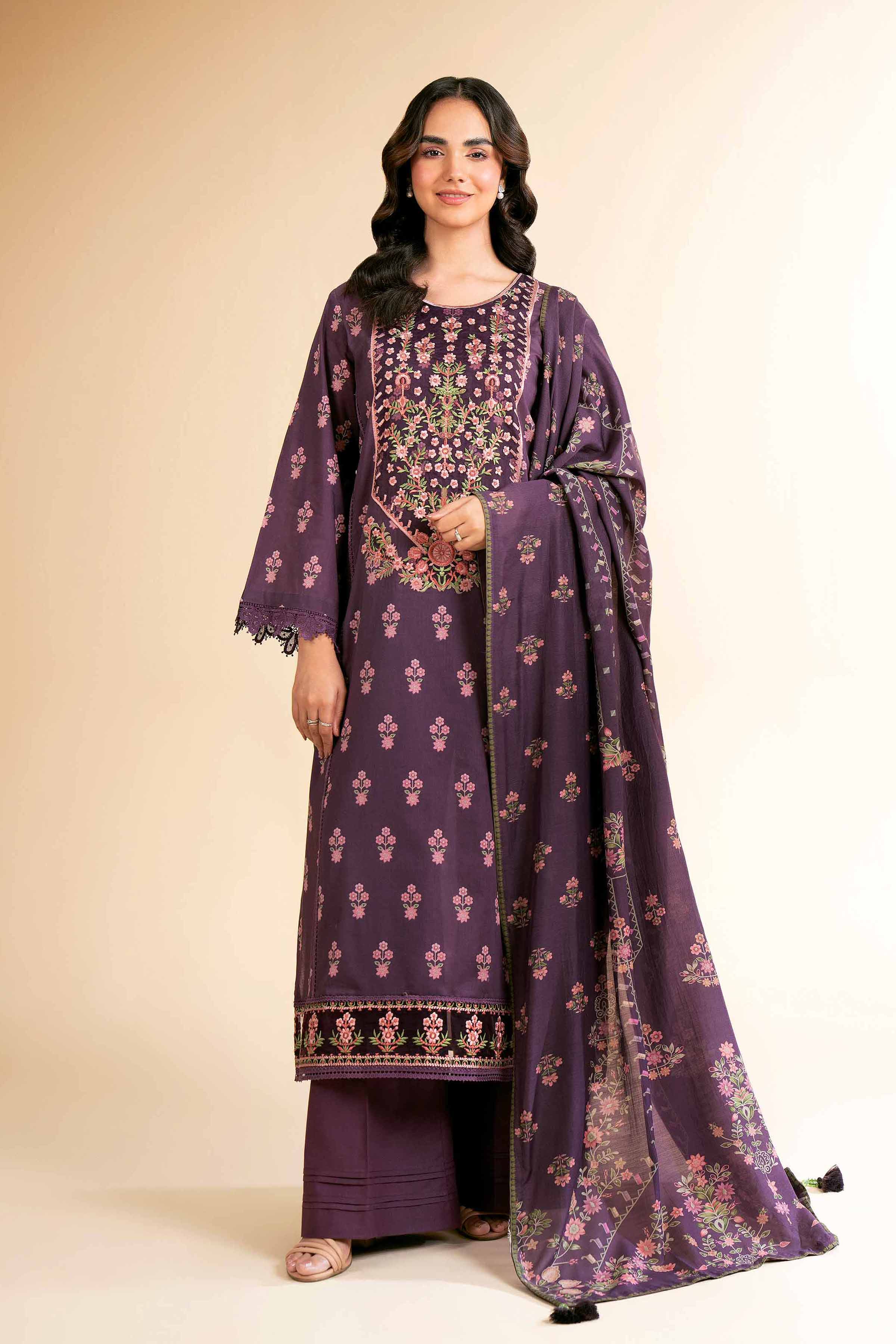 2 Piece - Digital Printed Suit - 42501539 for Women - Unstitched Collection | Nishat | Shop Online