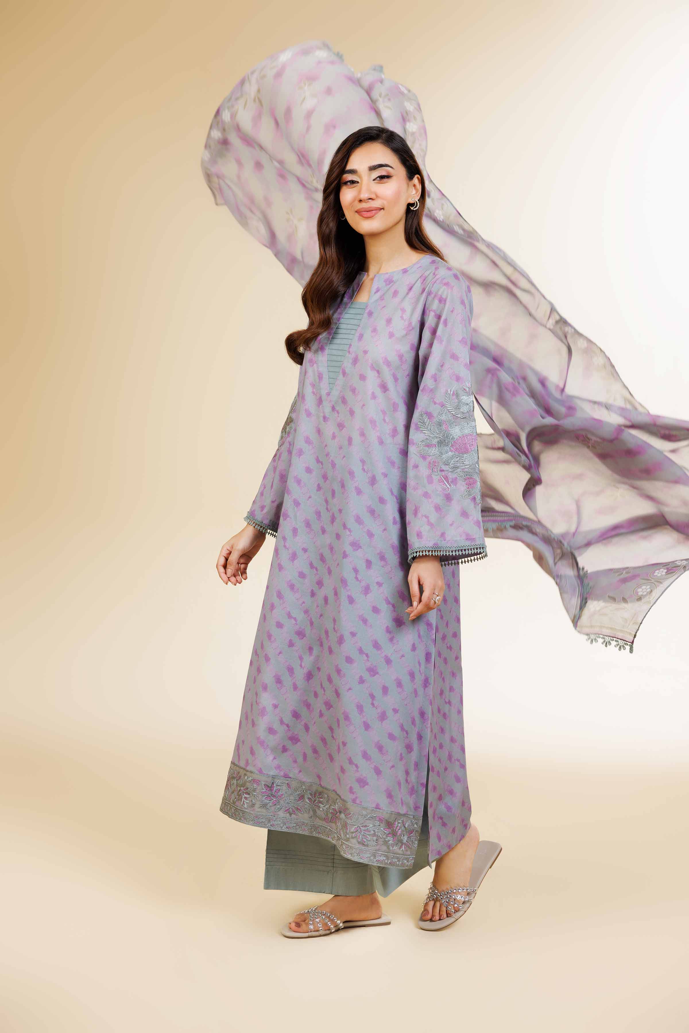 2 Piece - Digital Printed Suit - 42501541 for Women - Unstitched Collection | Nishat | Shop Online