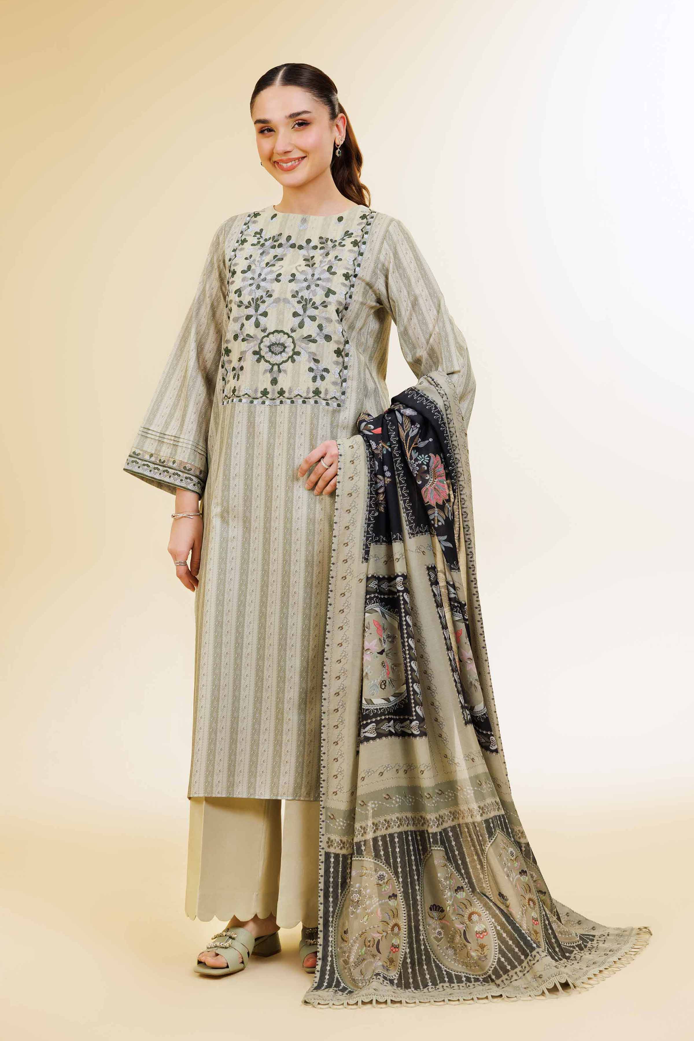 2 Piece - Digital Printed Suit - 42501542 for Women - Unstitched Collection | Nishat | Shop Online