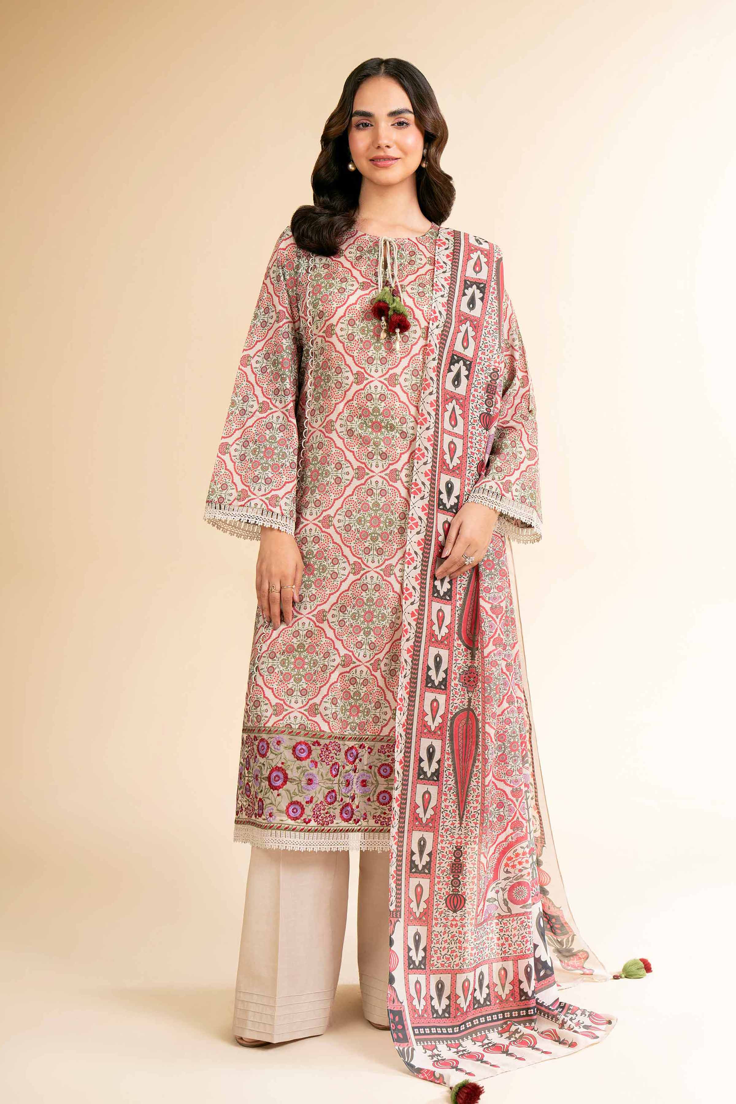 2 Piece - Digital Printed Suit - 42501543 for Women - Unstitched Collection | Nishat | Shop Online