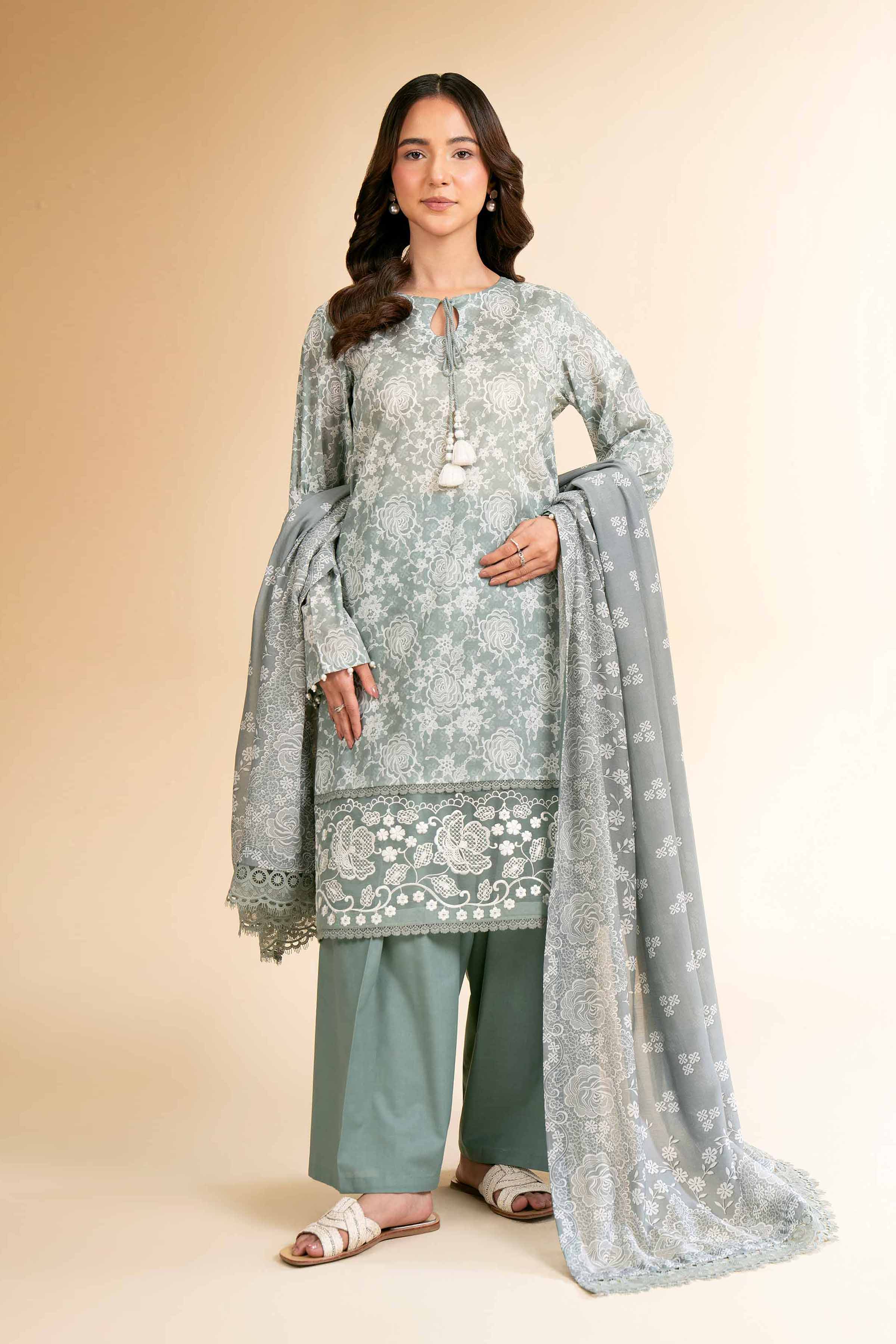 2 Piece - Digital Printed Suit - 42501547 for Women - Unstitched Collection | Nishat | Shop Online