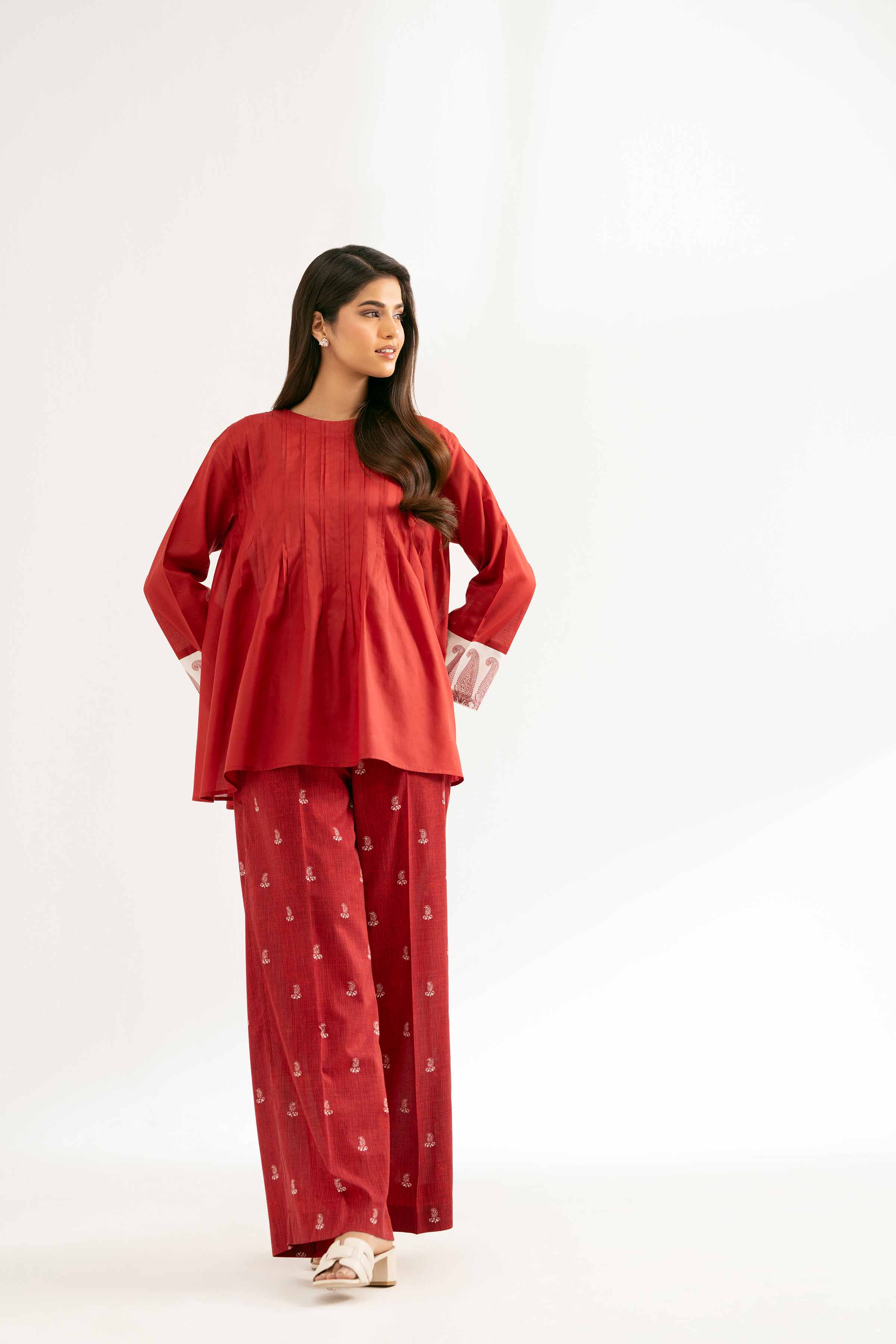 2 Piece - Printed Suit - 42501558 for Women - Unstitched Collection | Nishat | Shop Online