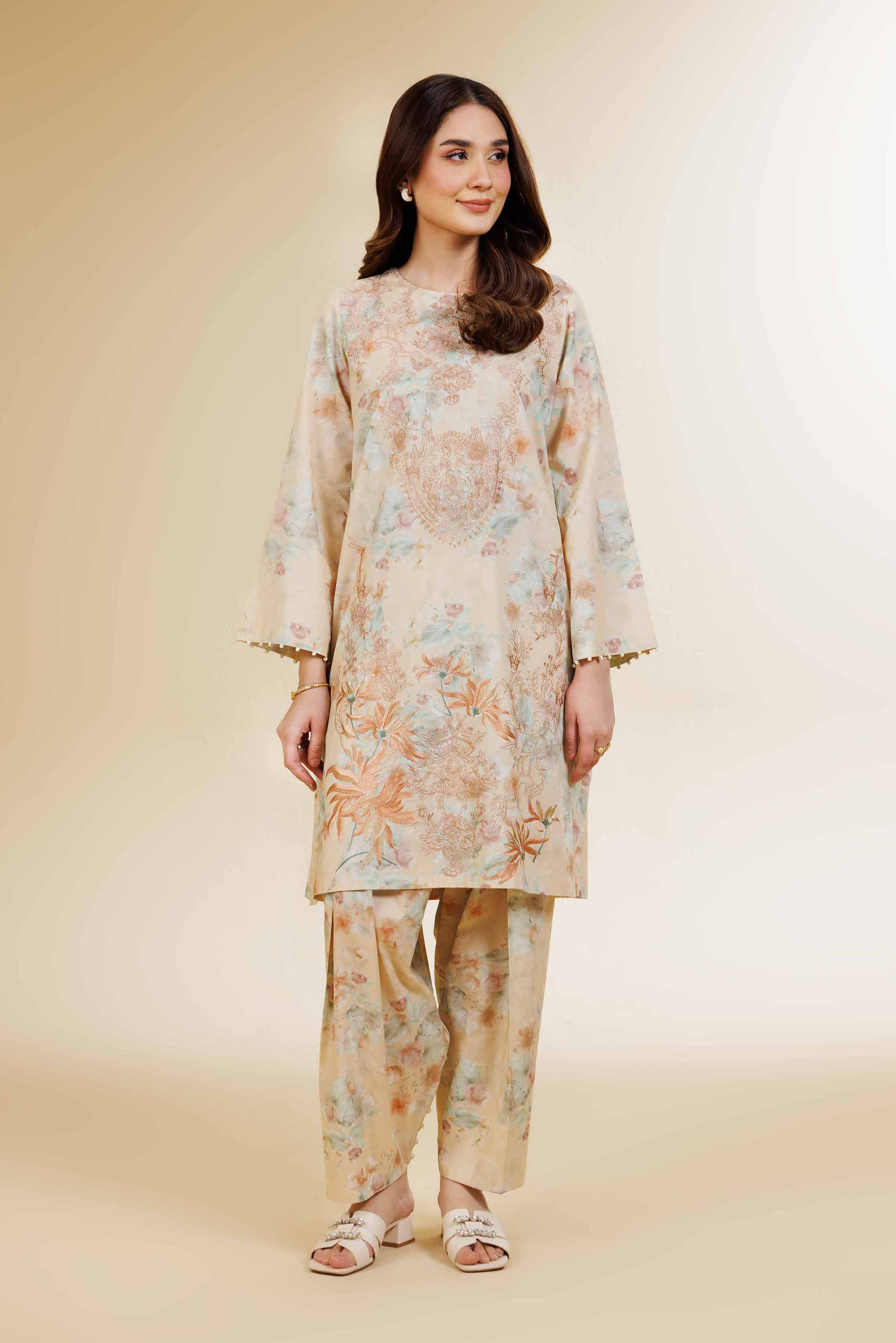 2 Piece - Digital Printed Suit - 42501563 for Women - Unstitched Collection | Nishat | Shop Online