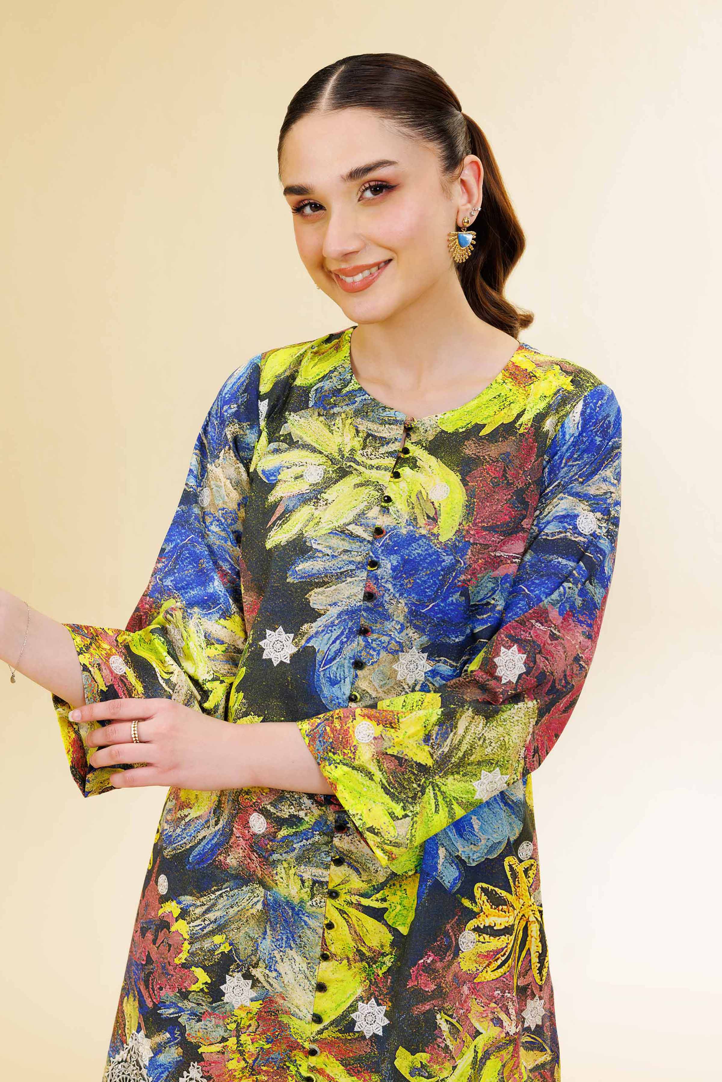 2 Piece - Digital Printed Suit - 42501564 for Women - Unstitched Collection | Nishat | Shop Online