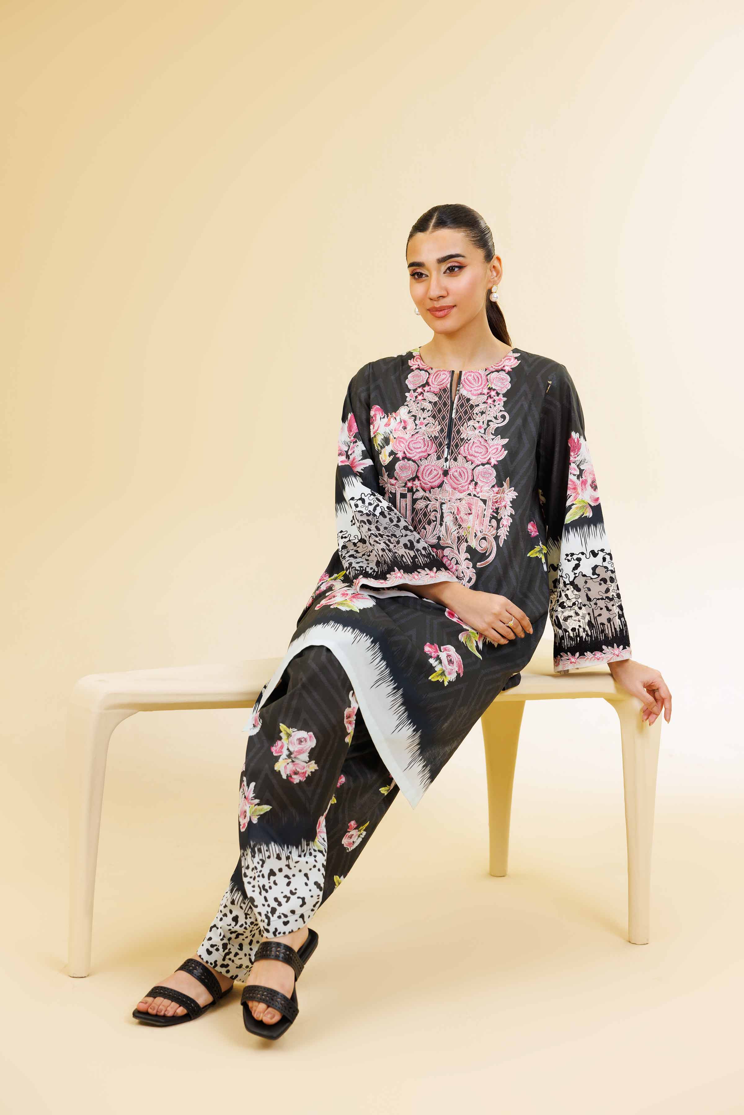 2 Piece - Digital Printed Suit - 42501566 for Women - Unstitched Collection | Nishat | Shop Online
