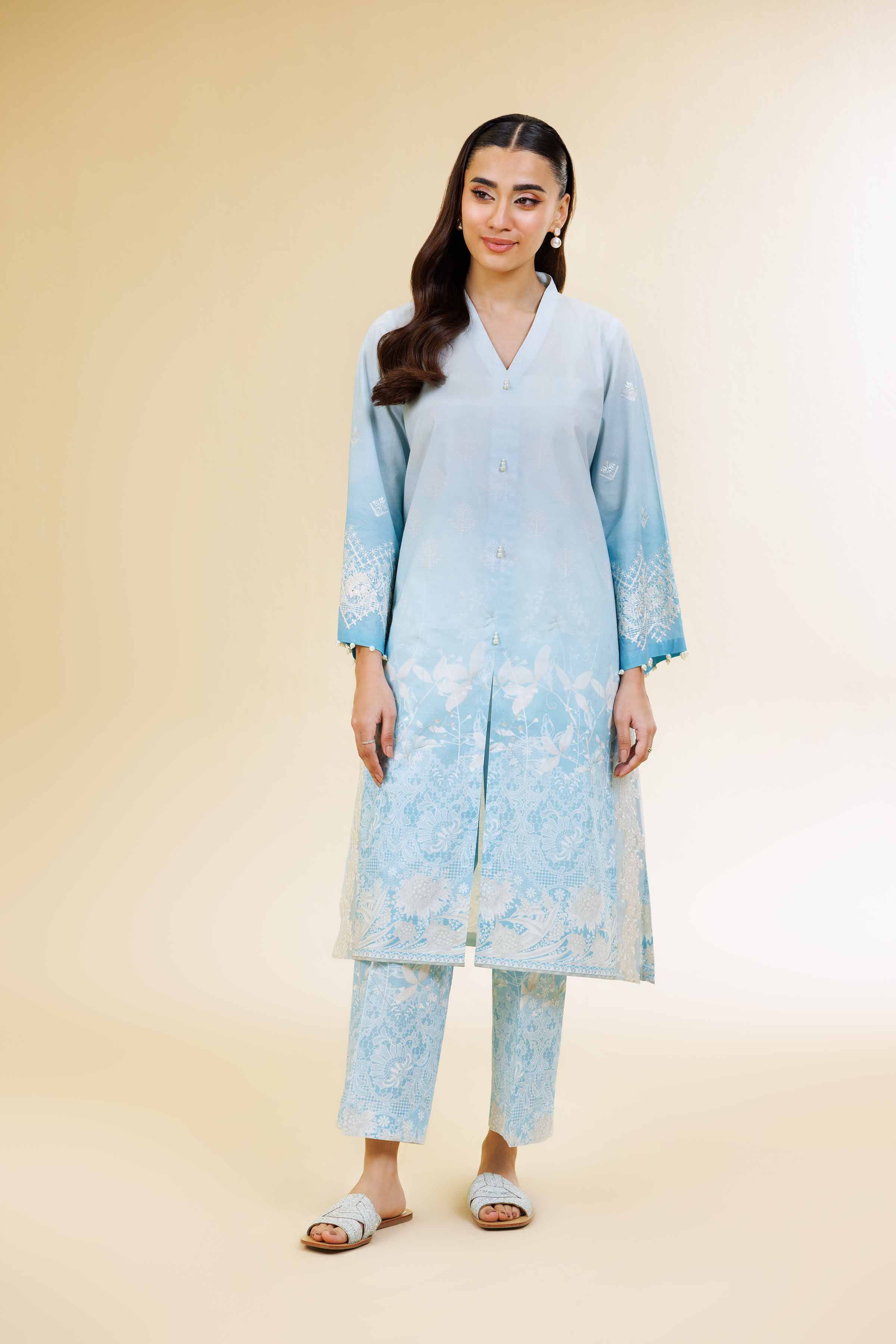 2 Piece - Digital Printed Suit - 42501567 for Women - Unstitched Collection | Nishat | Shop Online