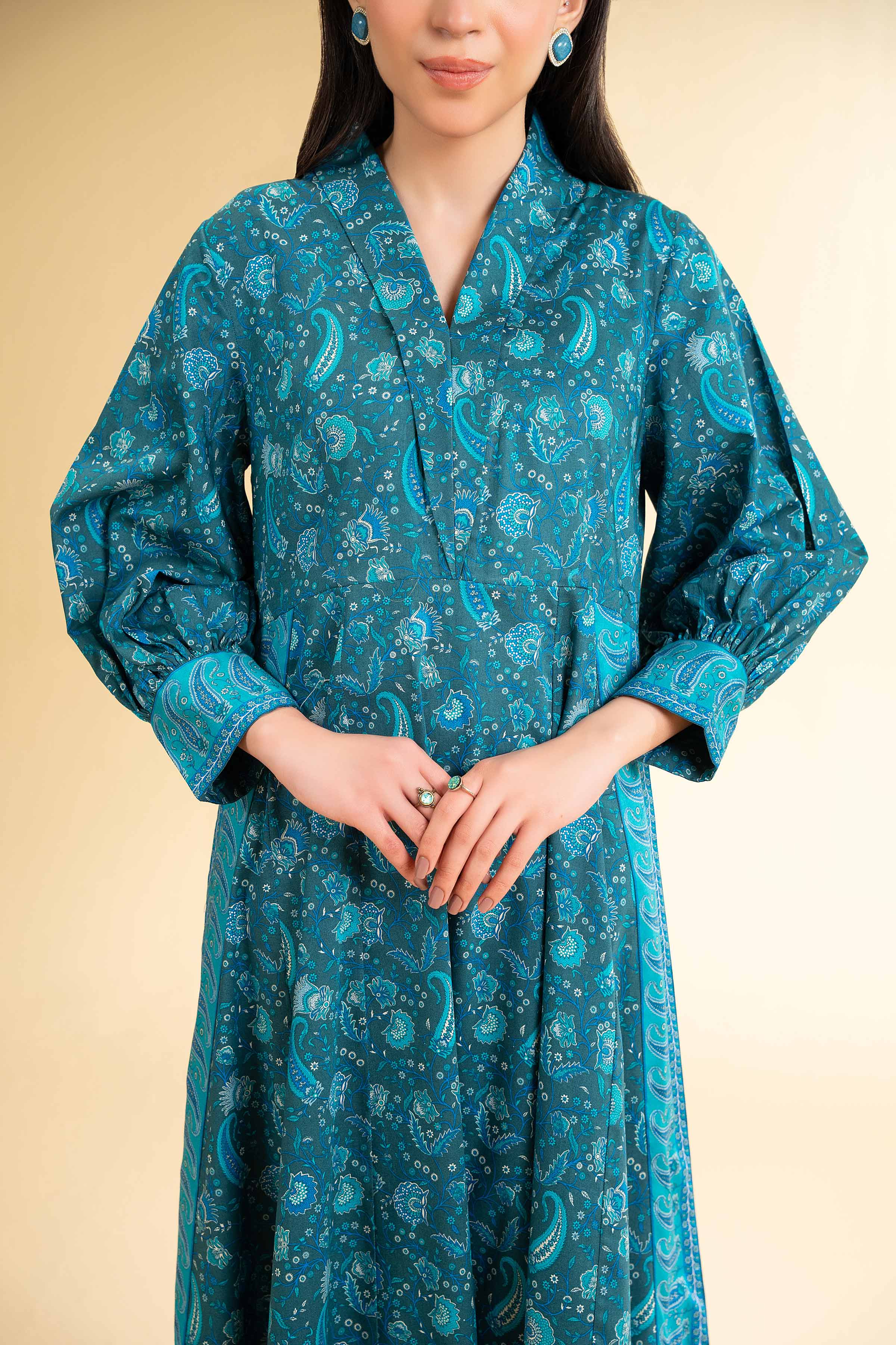 2 Piece - Printed Suit - 42501573 for Women - Unstitched Collection | Nishat | Shop Online