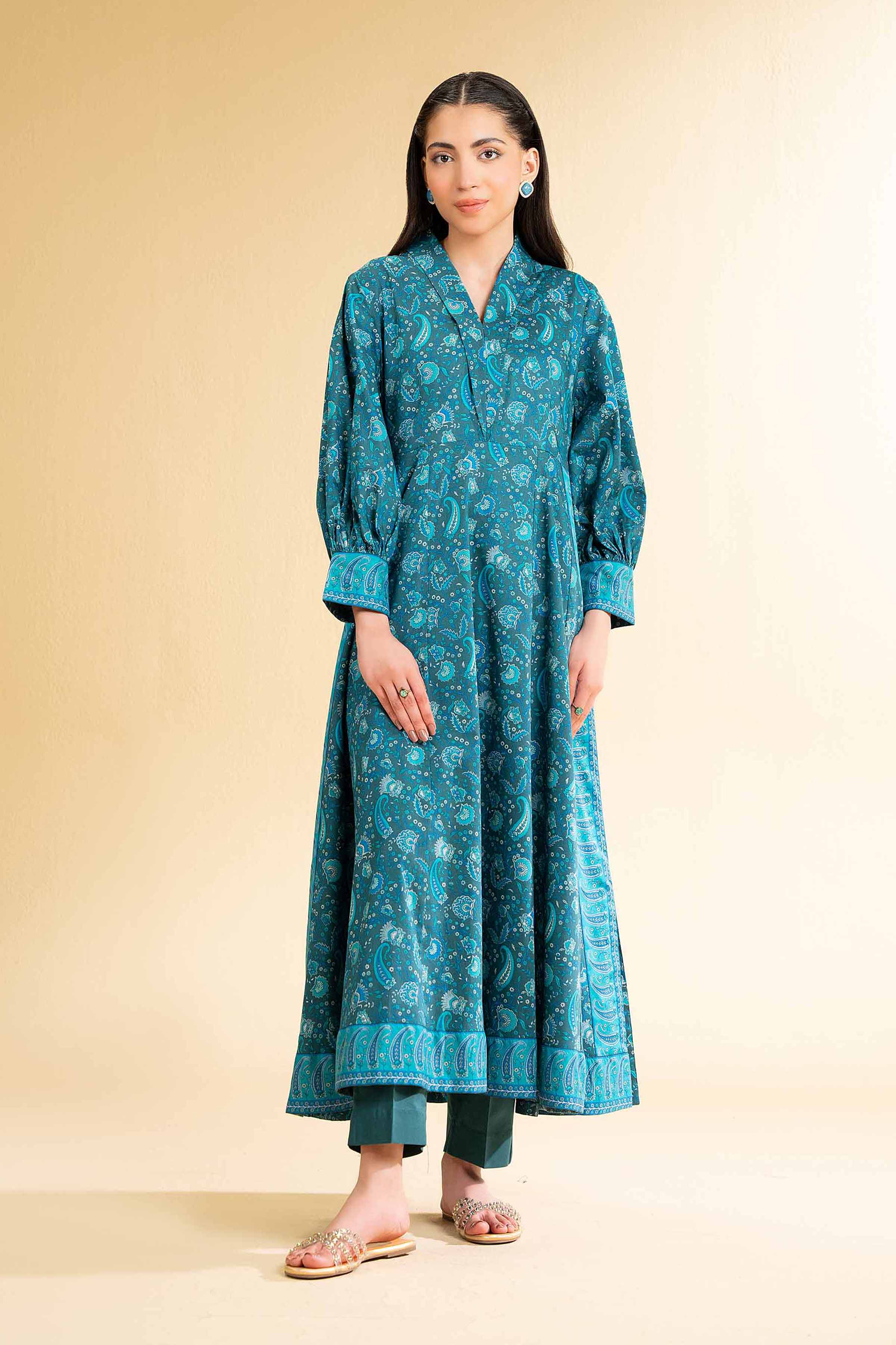 2 Piece - Printed Suit - 42501573 for Women - Unstitched Collection | Nishat | Shop Online