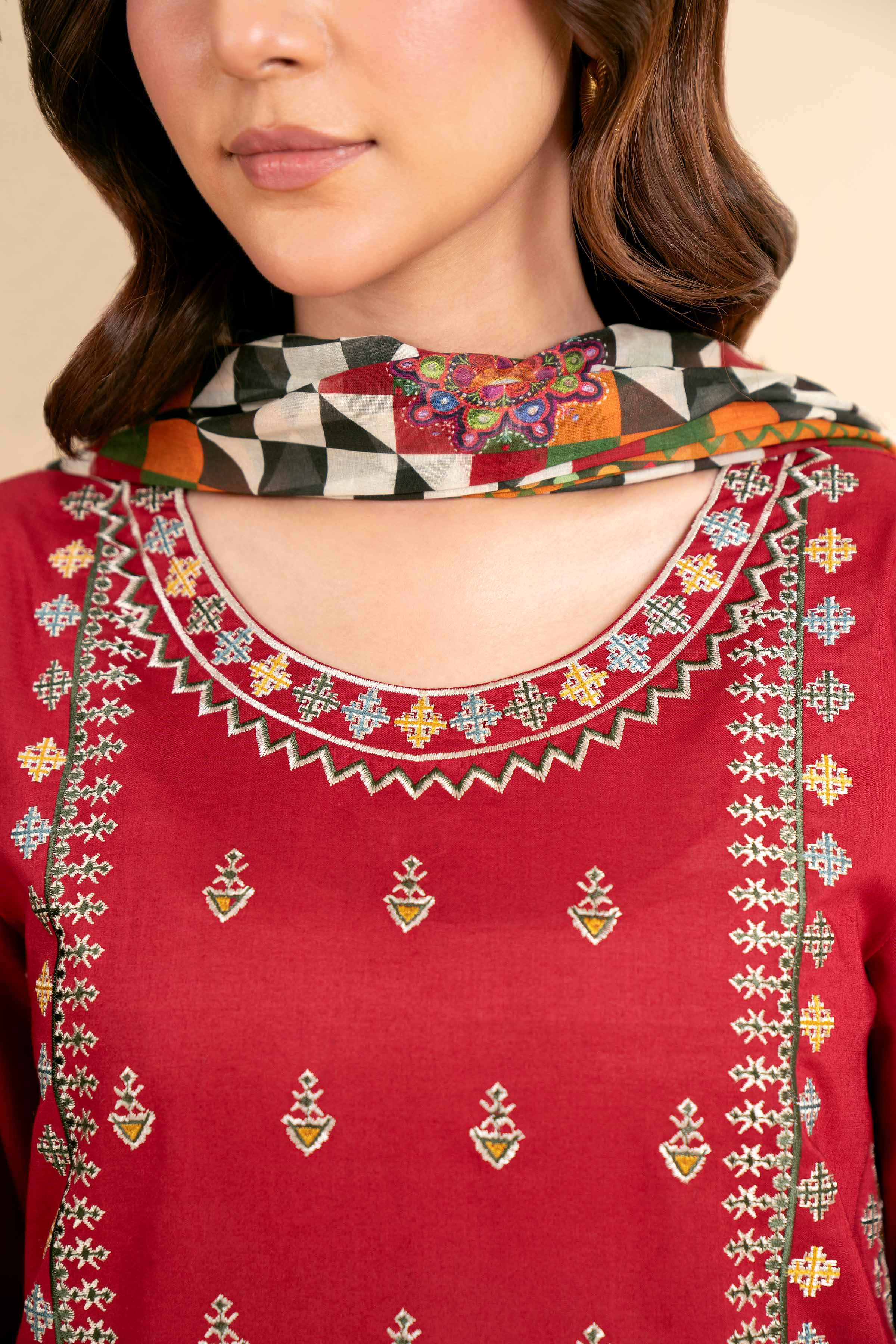3 Piece - Digital Printed Embroidered Suit - 42501580 for Women - Unstitched Collection | Nishat | Shop Online