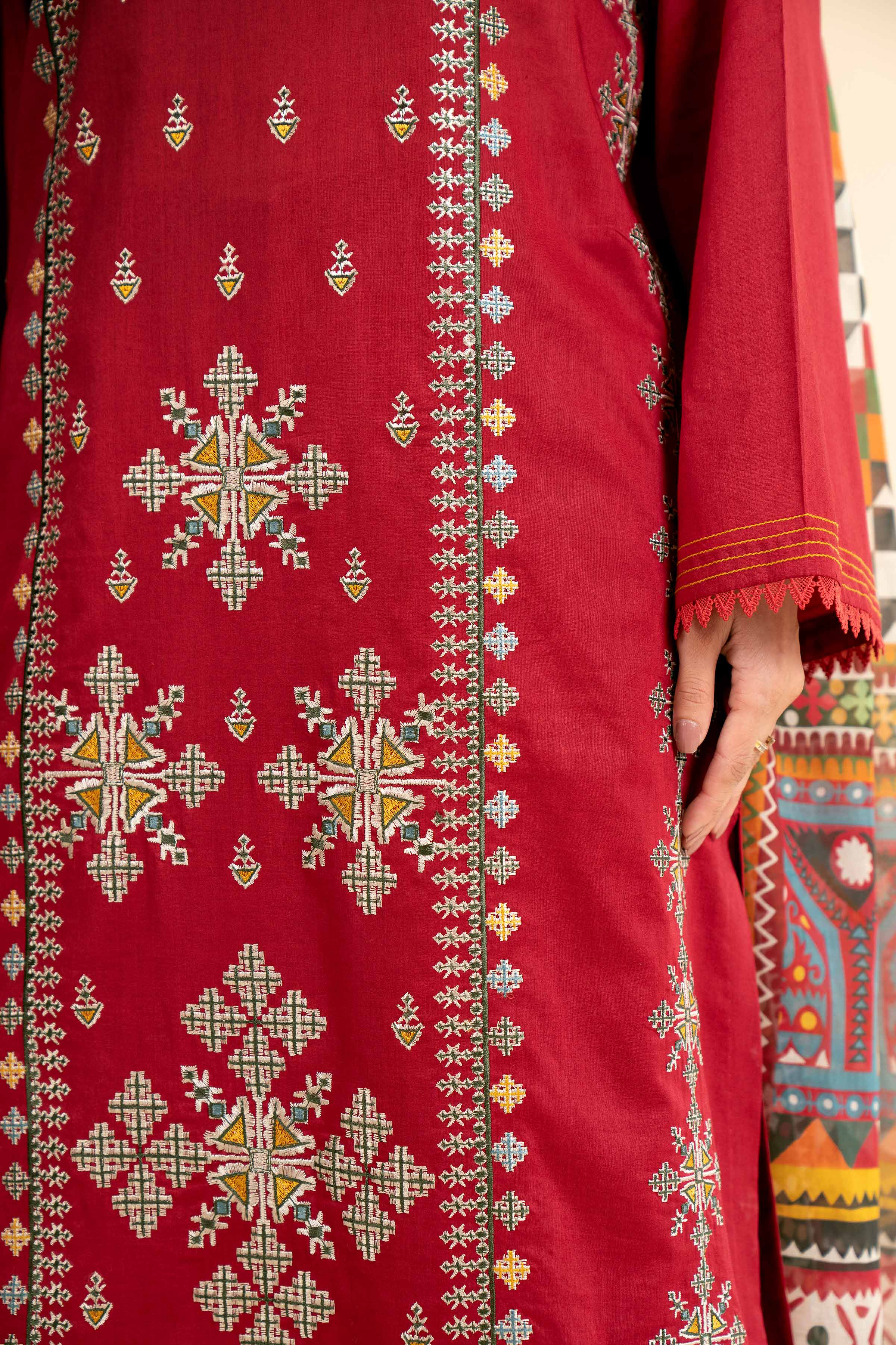 3 Piece - Digital Printed Embroidered Suit - 42501580 for Women - Unstitched Collection | Nishat | Shop Online