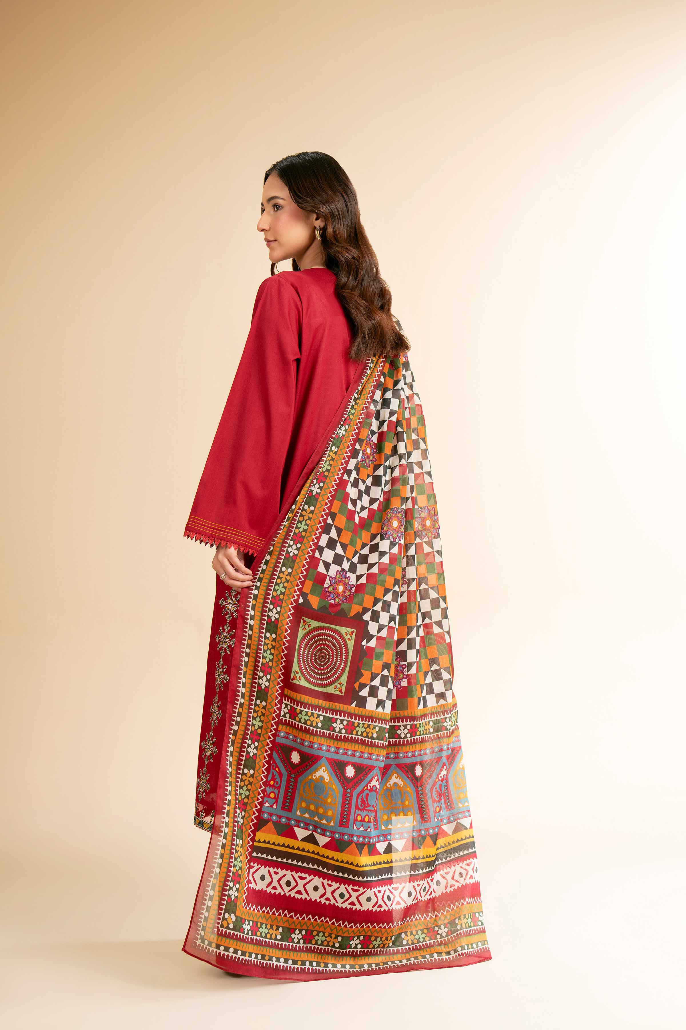 3 Piece - Digital Printed Embroidered Suit - 42501580 for Women - Unstitched Collection | Nishat | Shop Online