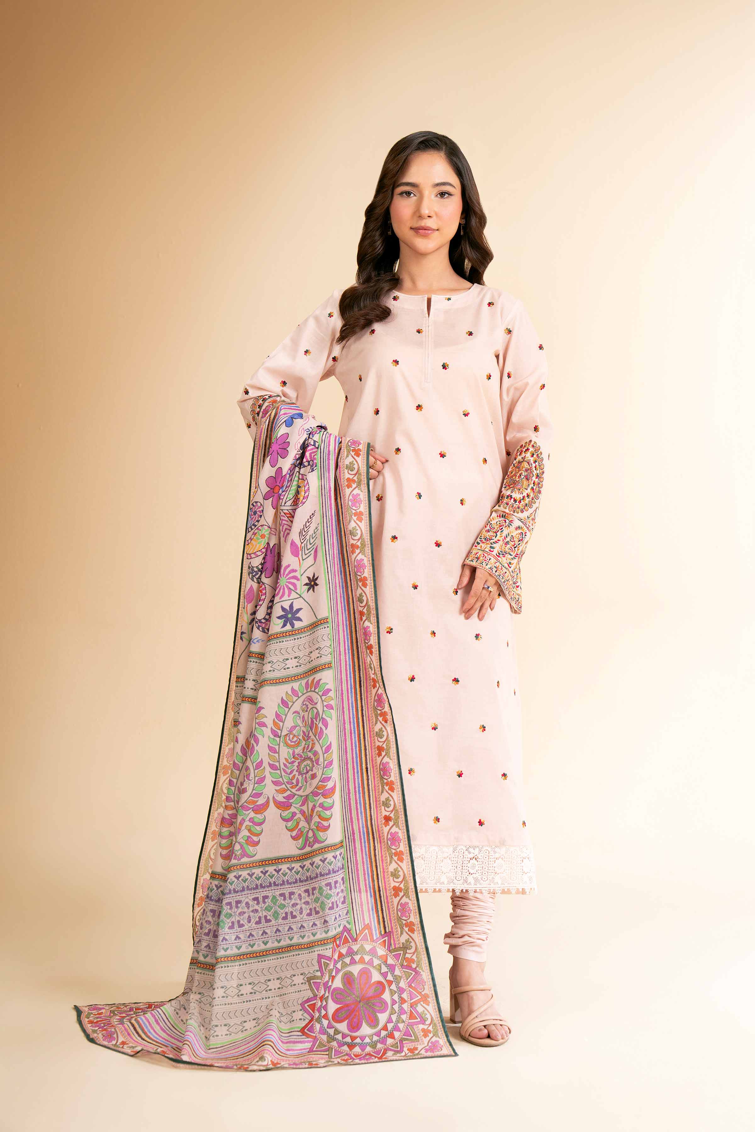 3 Piece - Digital Printed Embroidered Suit - 42501581 for Women - Unstitched Collection | Nishat | Shop Online