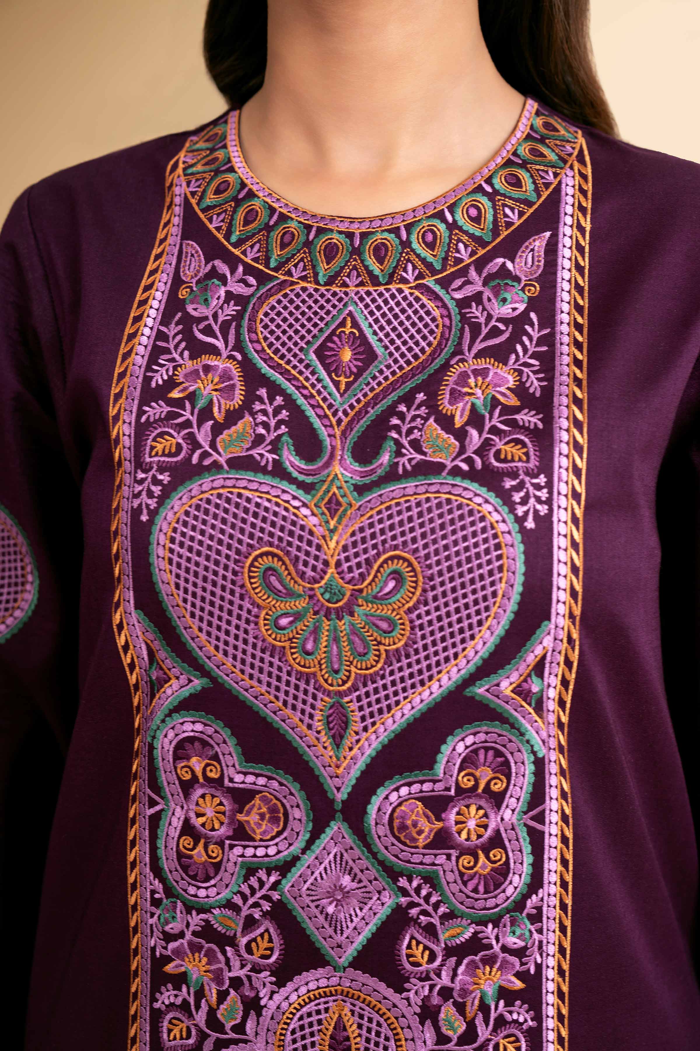 3 Piece - Digital Printed Embroidered Suit - 42501583 for Women - Unstitched Collection | Nishat | Shop Online