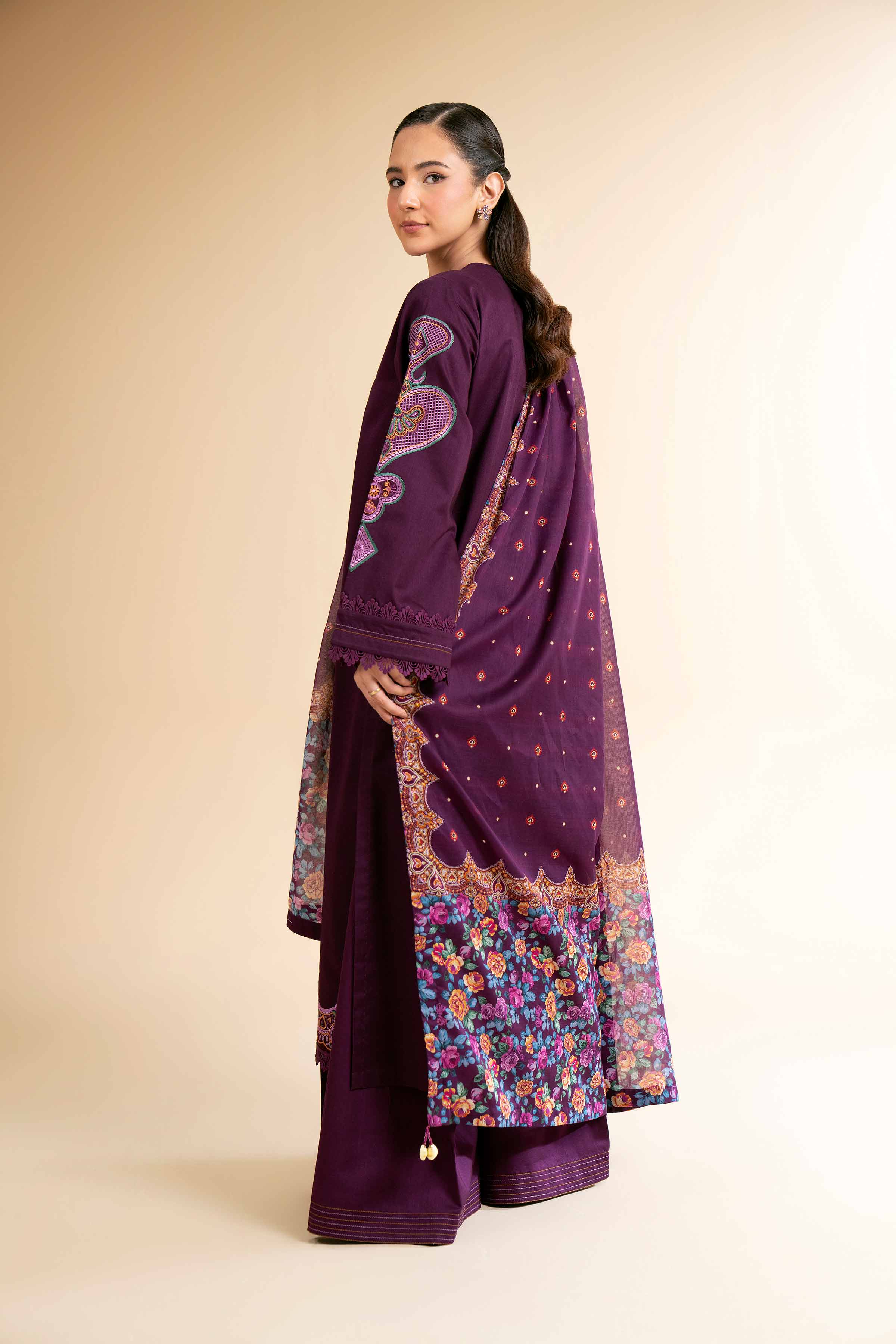 3 Piece - Digital Printed Embroidered Suit - 42501583 for Women - Unstitched Collection | Nishat | Shop Online