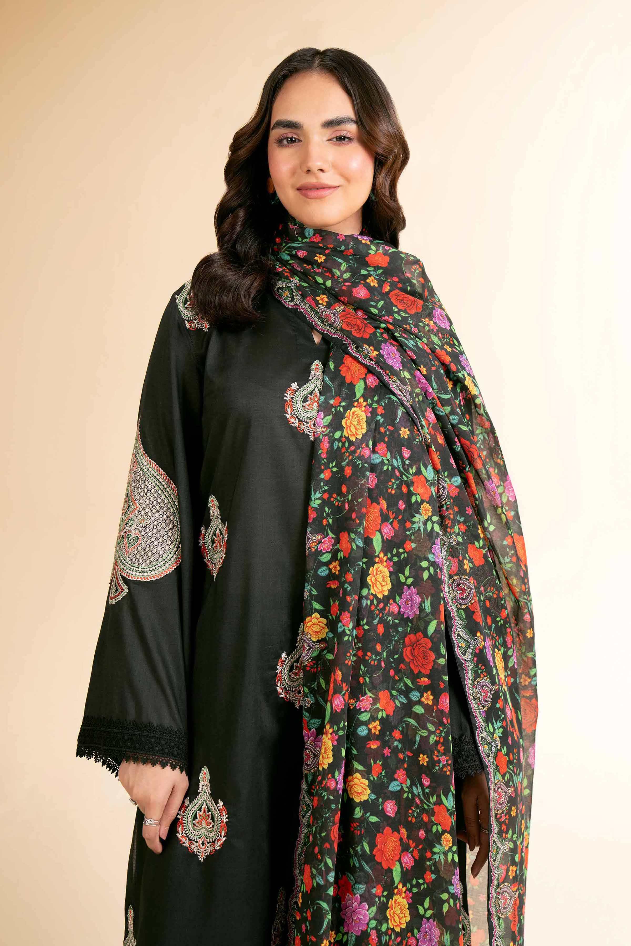 3 Piece - Digital Printed Embroidered Suit - 42501584 for Women - Unstitched Collection | Nishat | Shop Online