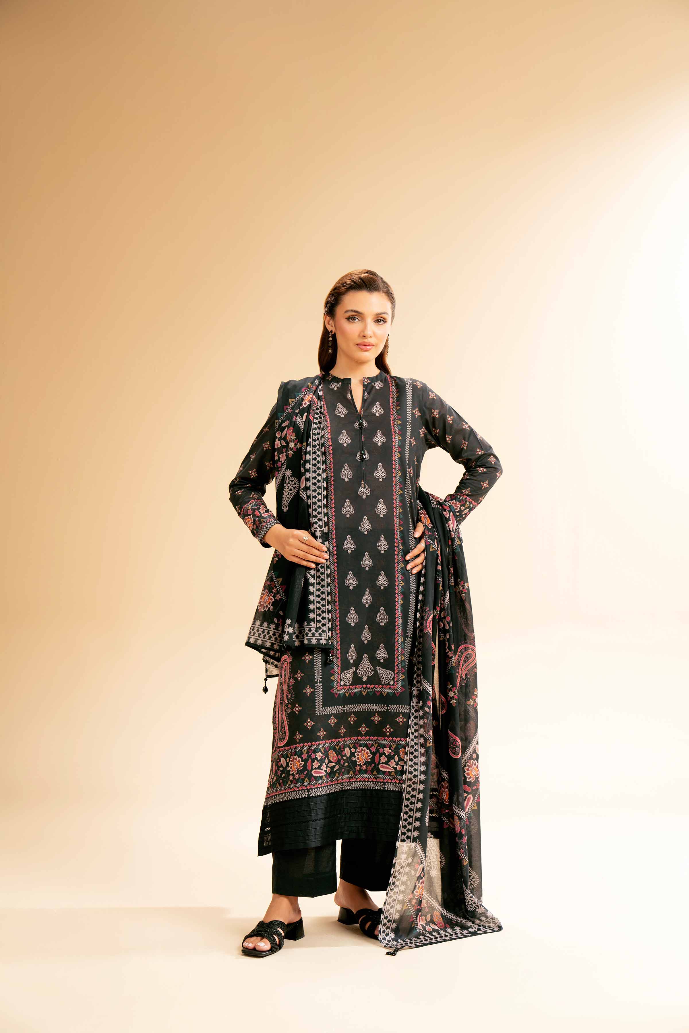 3 Piece - Digital Printed Suit - 42501589 for Women - Unstitched Collection | Nishat | Shop Online