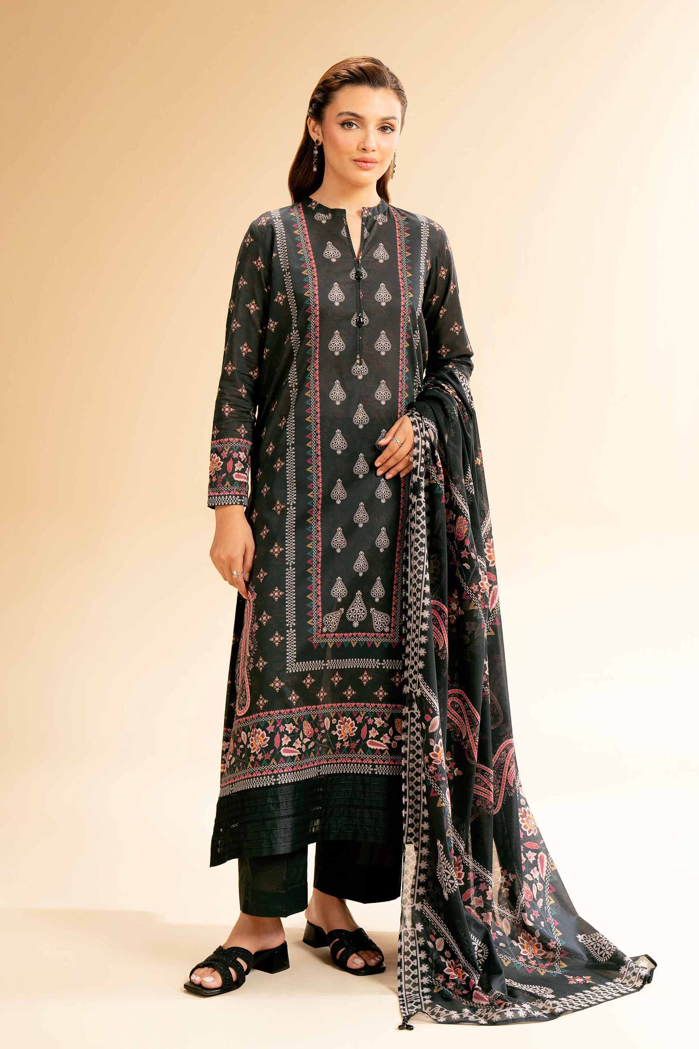 3 Piece - Digital Printed Suit - 42501589 for Women - Unstitched Collection | Nishat | Shop Online