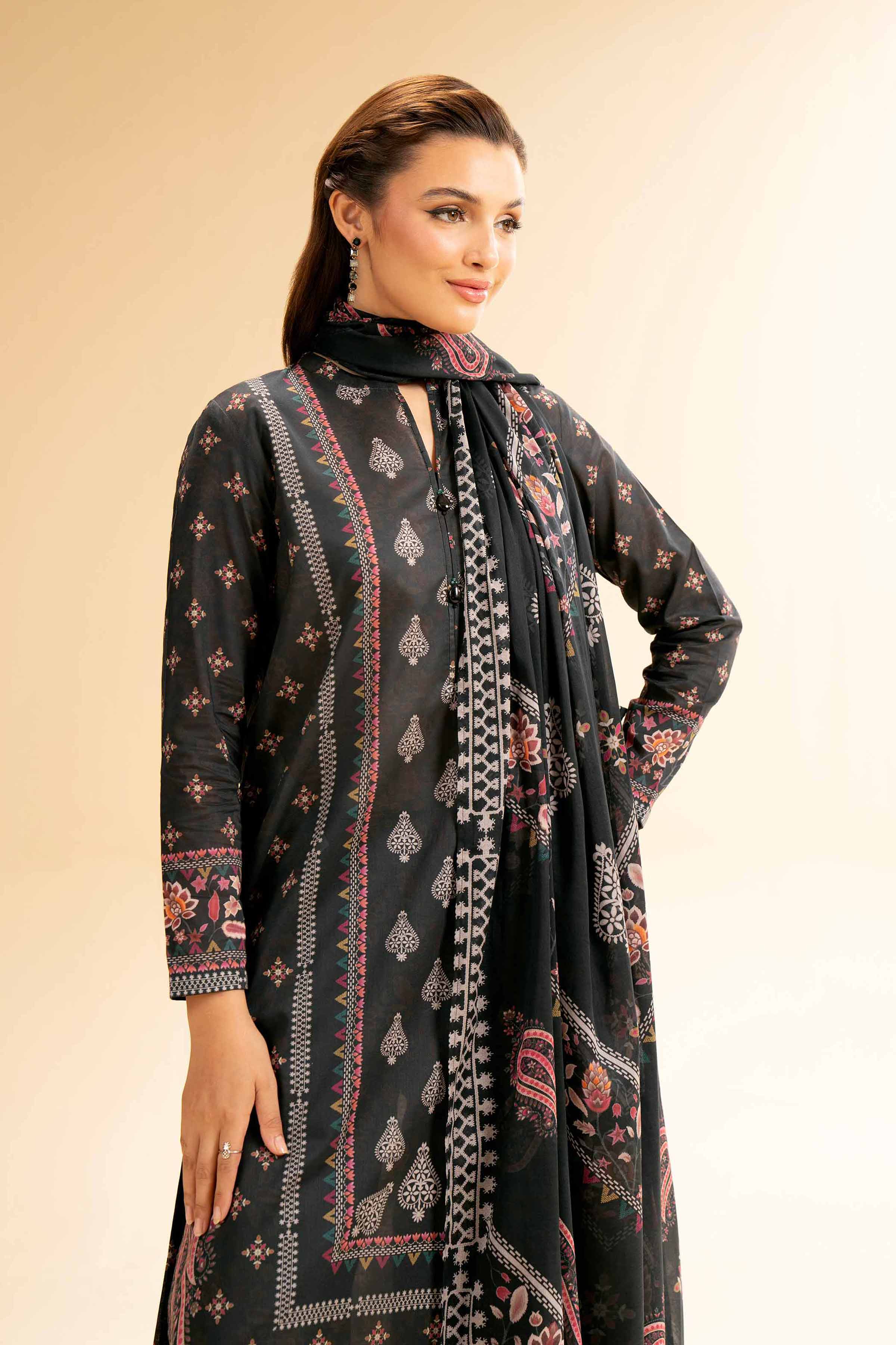 3 Piece - Digital Printed Suit - 42501589 for Women - Unstitched Collection | Nishat | Shop Online