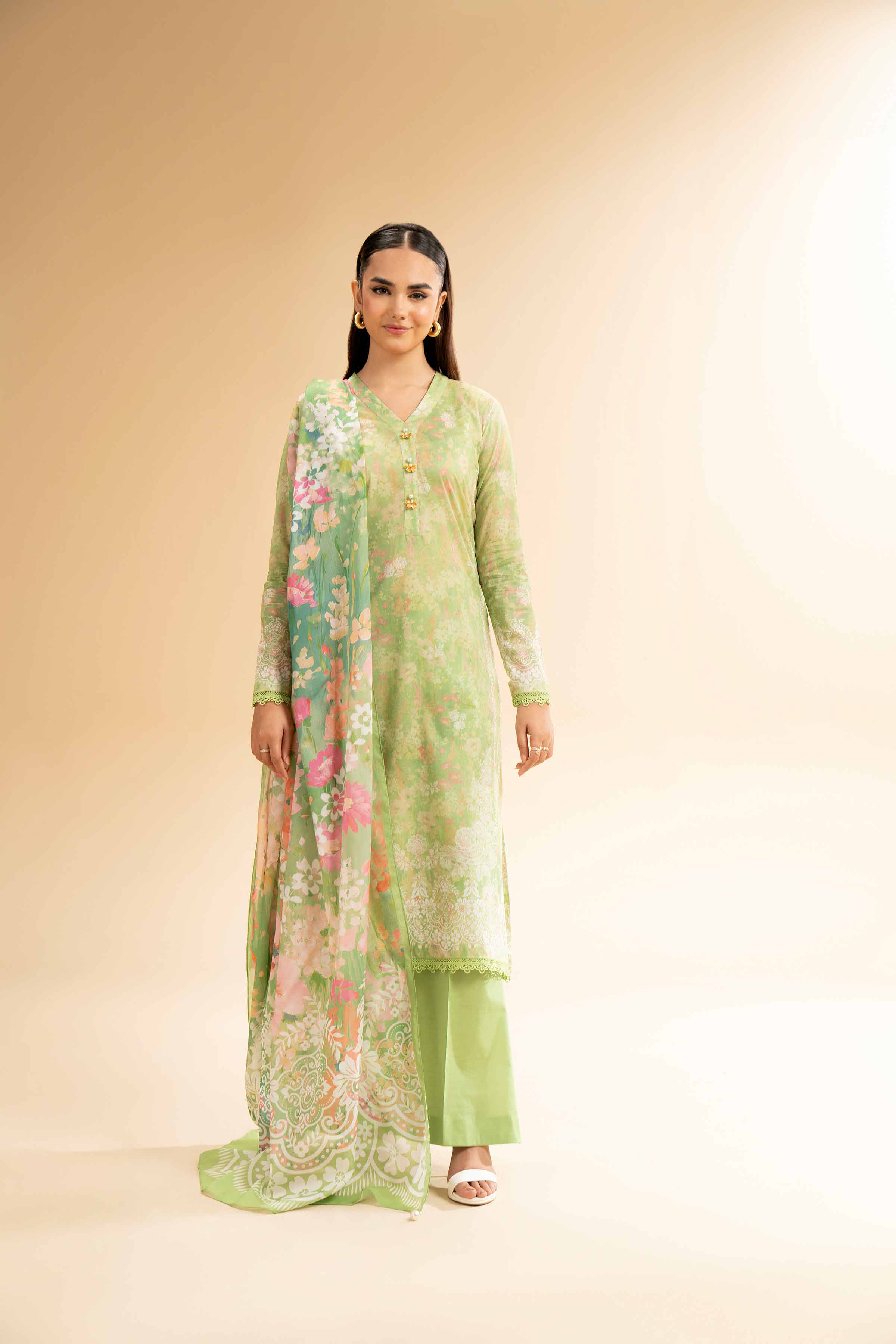 3 Piece - Digital Printed Suit - 42501590 for Women - Unstitched Collection | Nishat | Shop Online