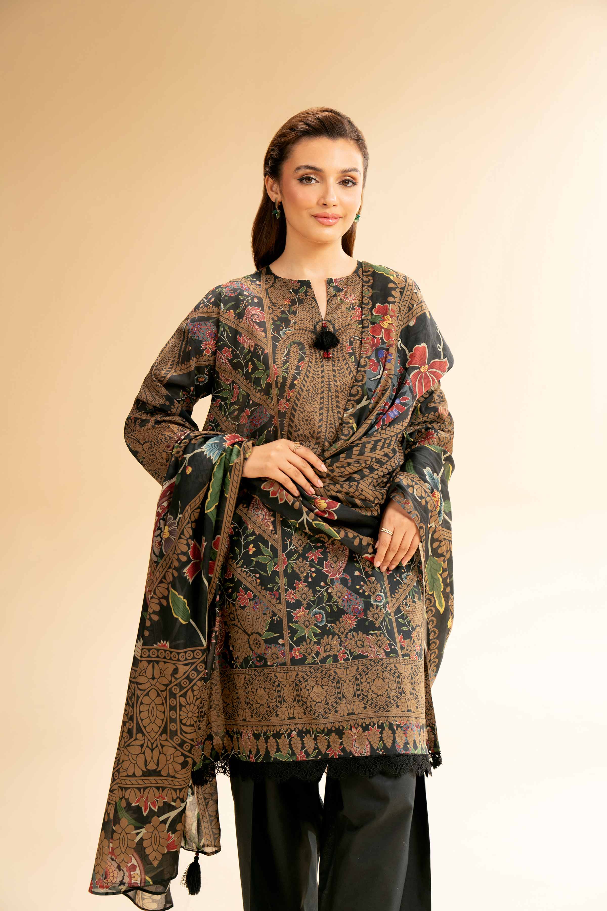3 Piece - Digital Printed Suit - 42501591 for Women - Unstitched Collection | Nishat | Shop Online