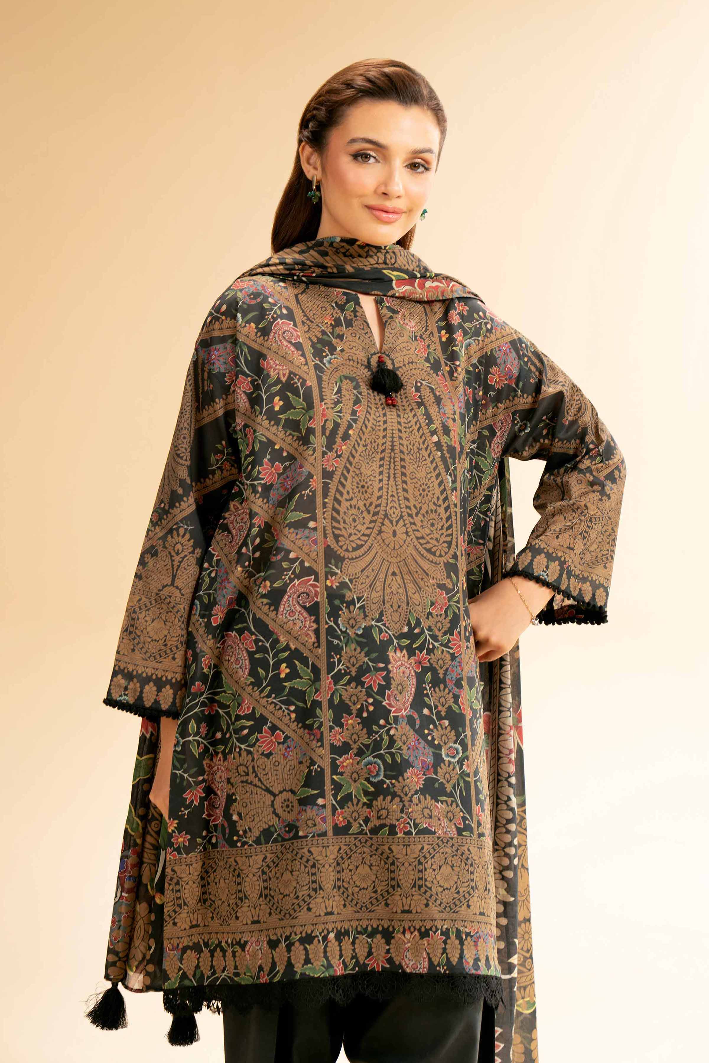 3 Piece - Digital Printed Suit - 42501591 for Women - Unstitched Collection | Nishat | Shop Online