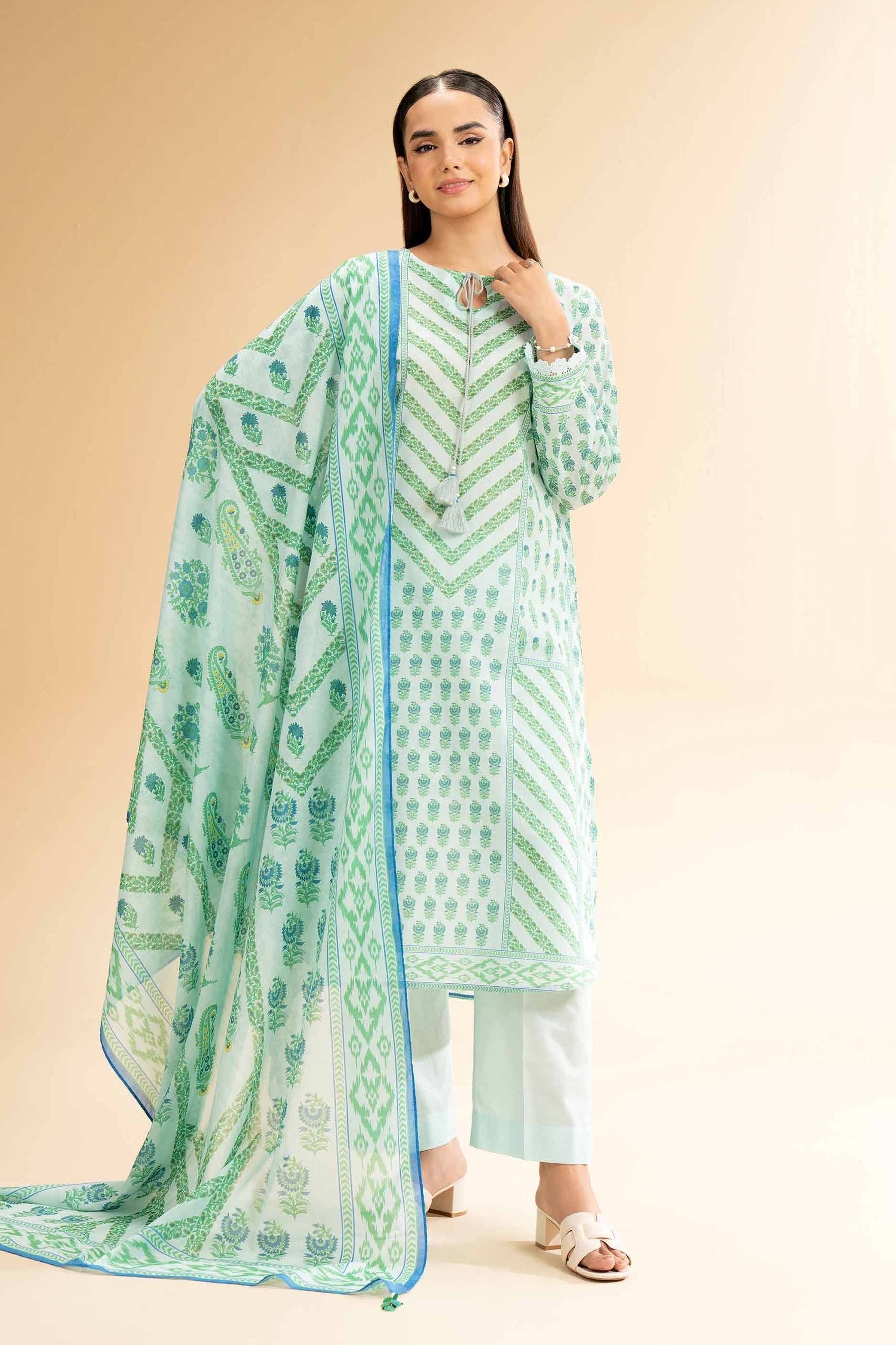 3 Piece - Digital Printed Suit - 42501592 for Women - Unstitched Collection | Nishat | Shop Online