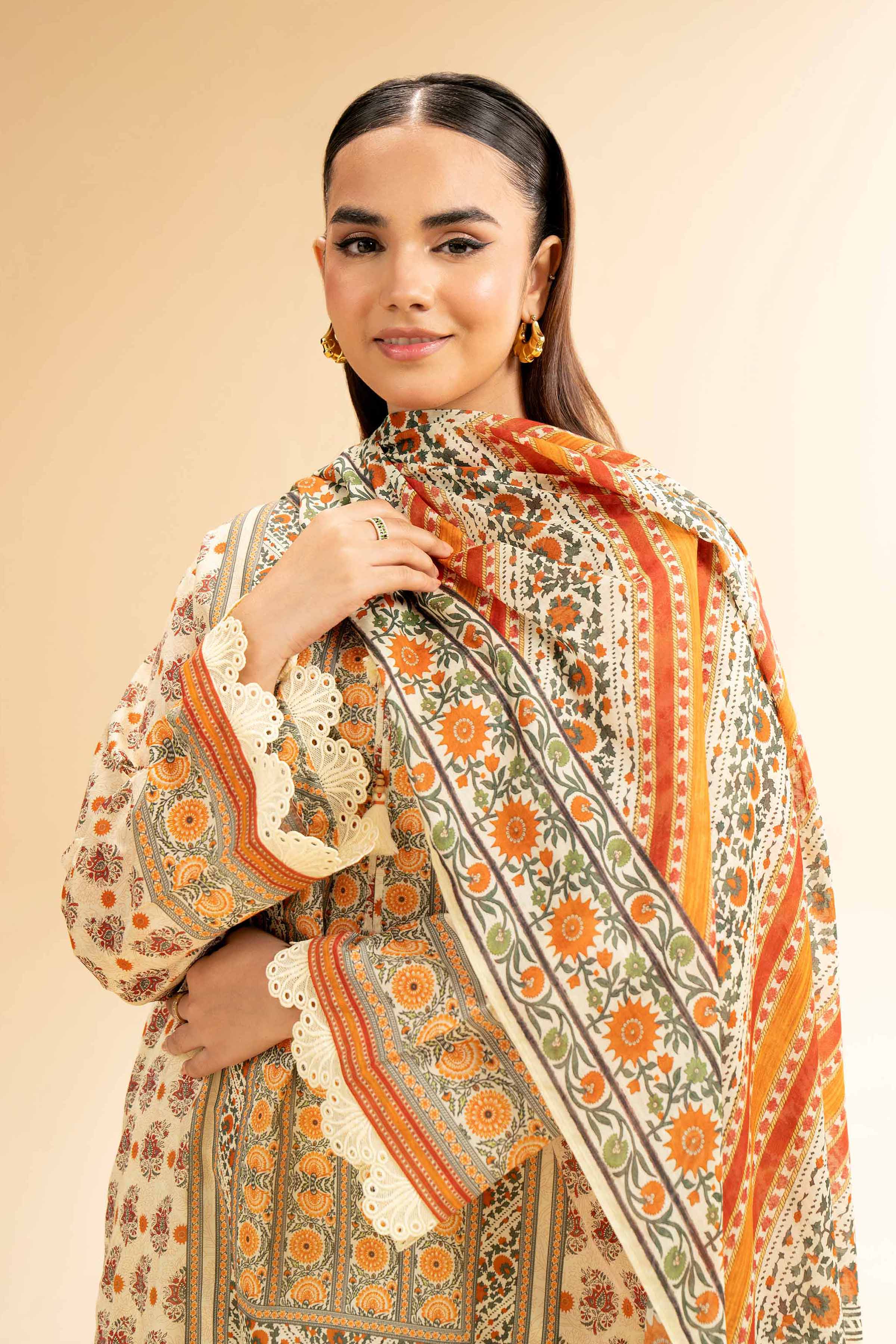 3 Piece - Digital Printed Suit - 42501594 for Women - Unstitched Collection | Nishat | Shop Online