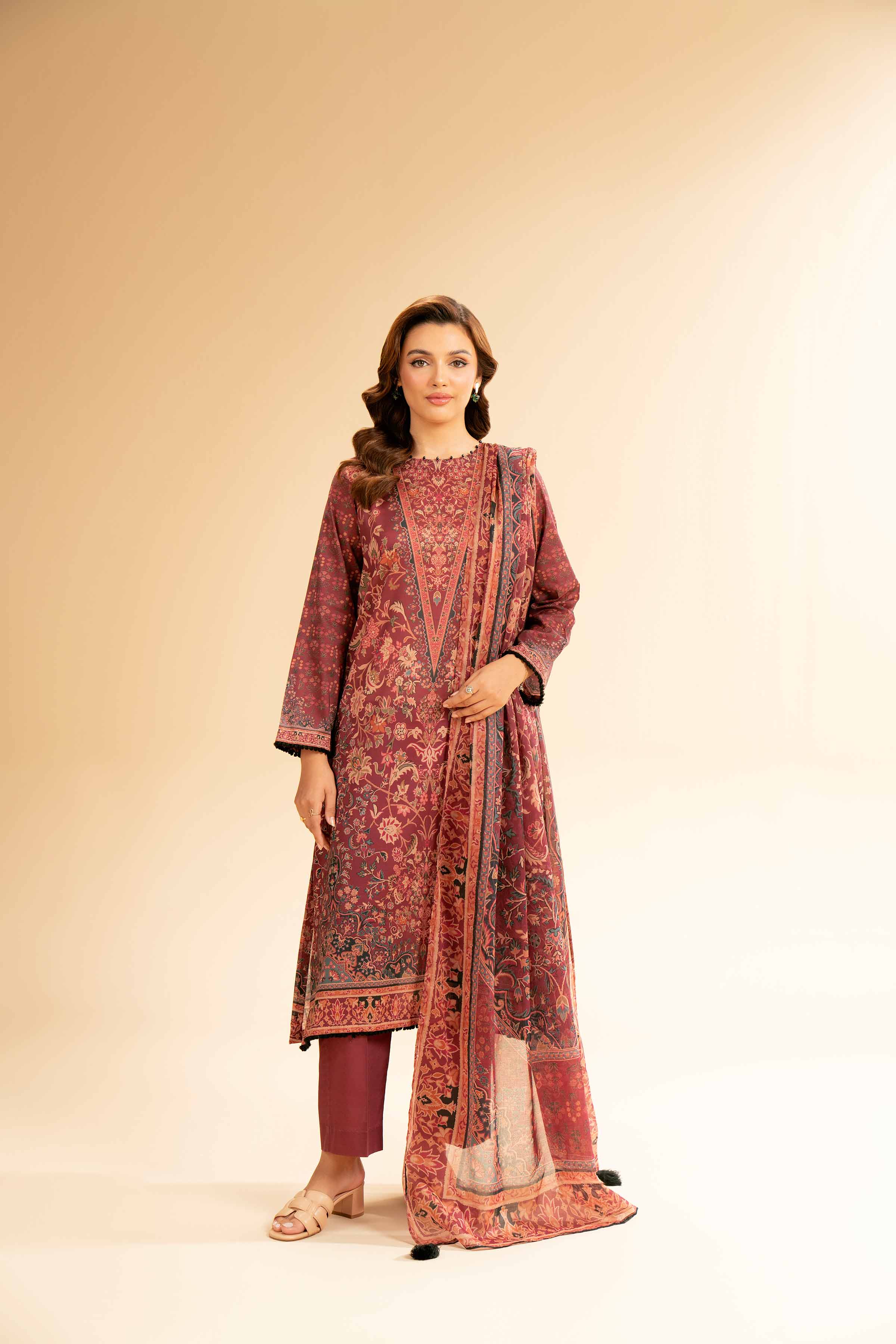 3 Piece - Digital Printed Suit - 42501600 for Women - Unstitched Collection | Nishat | Shop Online