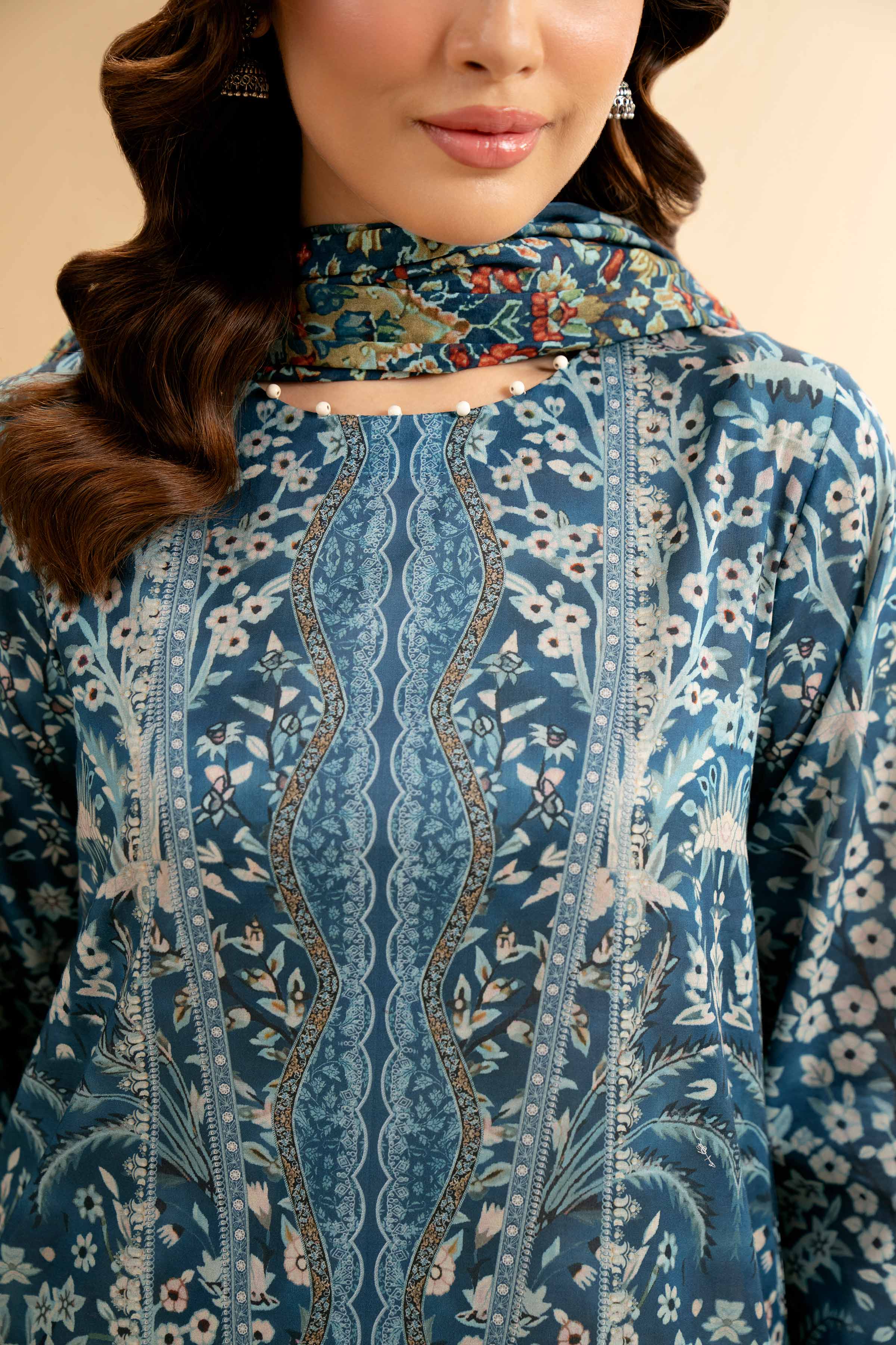 3 Piece - Digital Printed Suit - 42501602 for Women - Unstitched Collection | Nishat | Shop Online