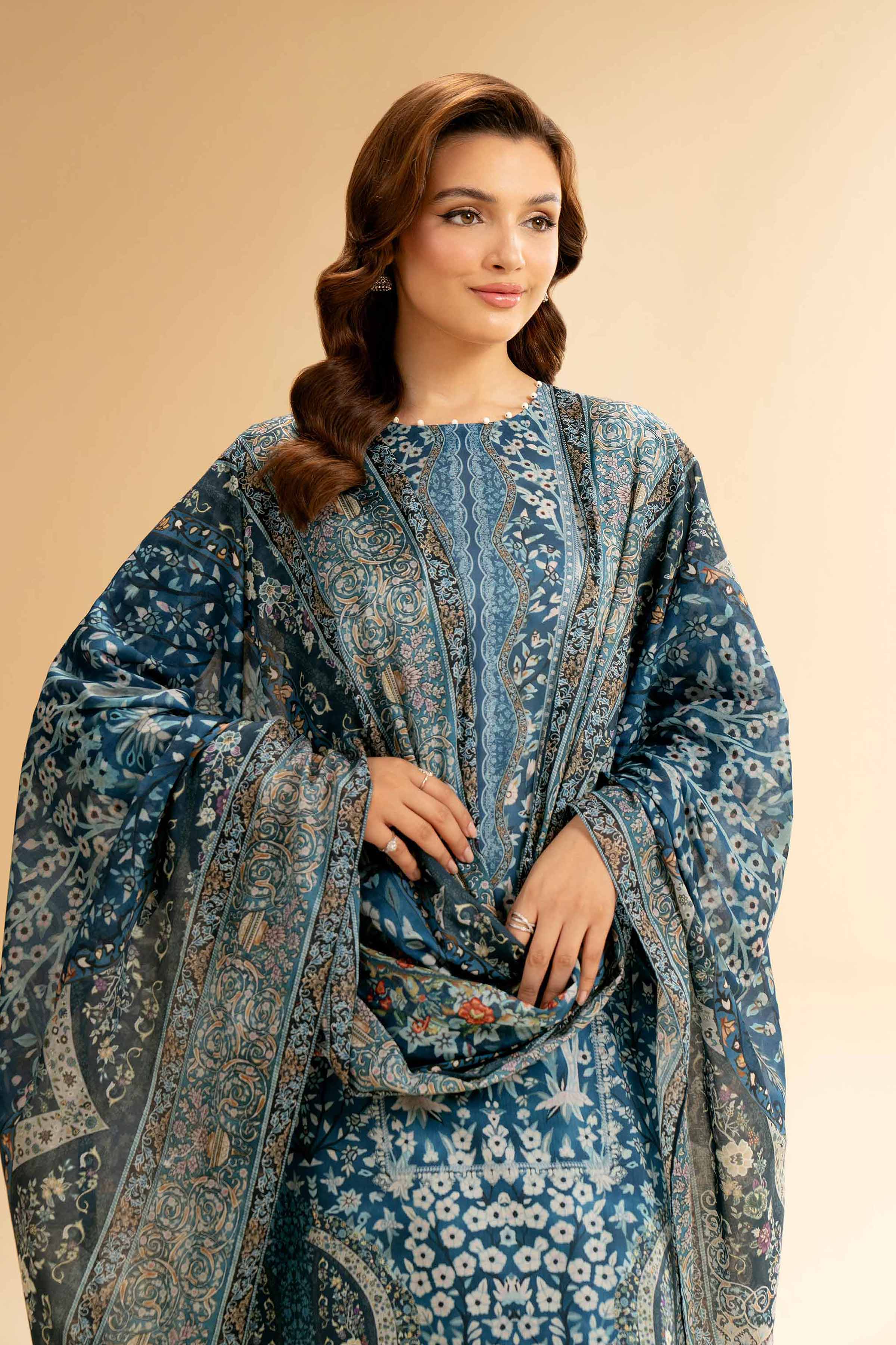 3 Piece - Digital Printed Suit - 42501602 for Women - Unstitched Collection | Nishat | Shop Online